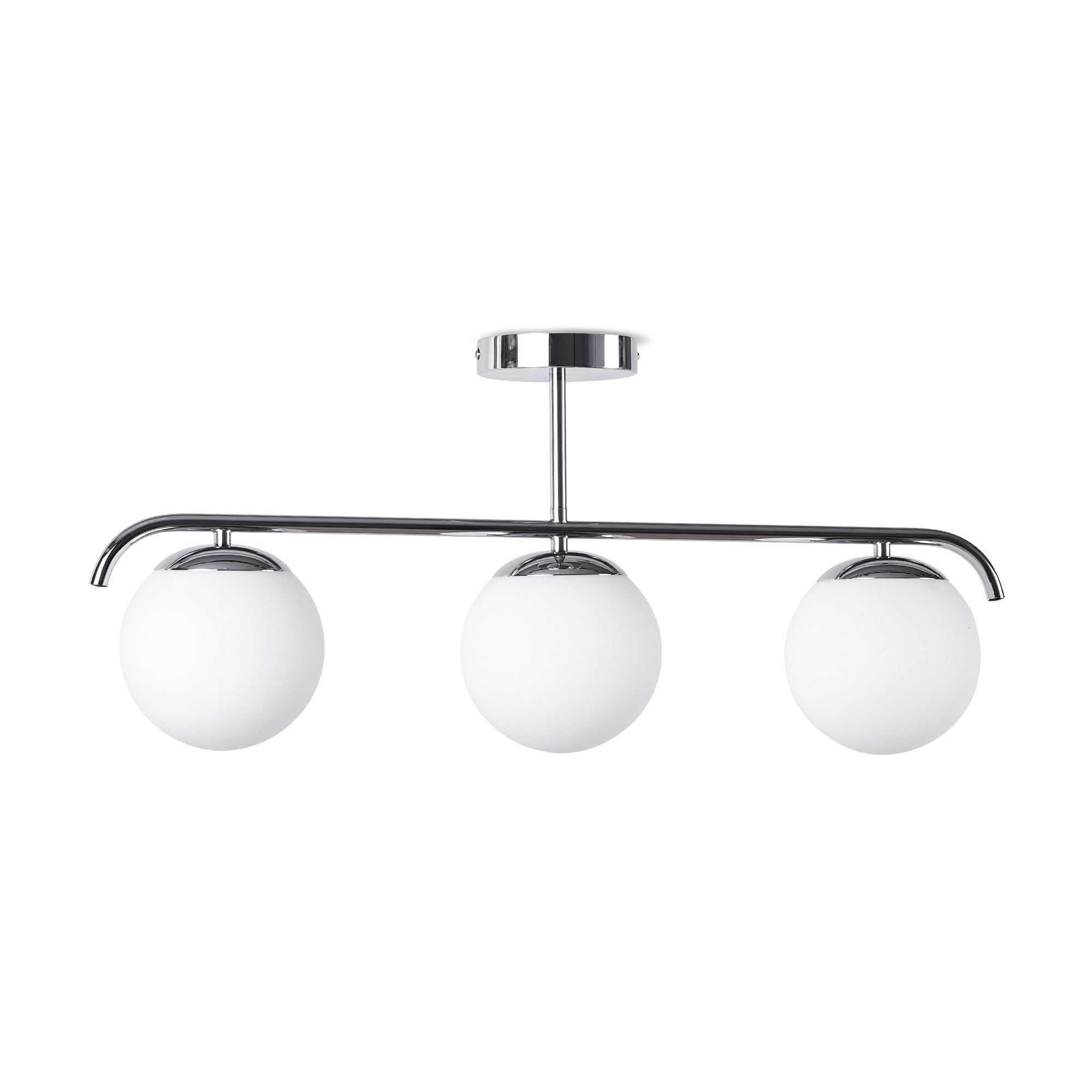 Lámpara de techo triple bolas cristal "TALÍ" - 3xE27
