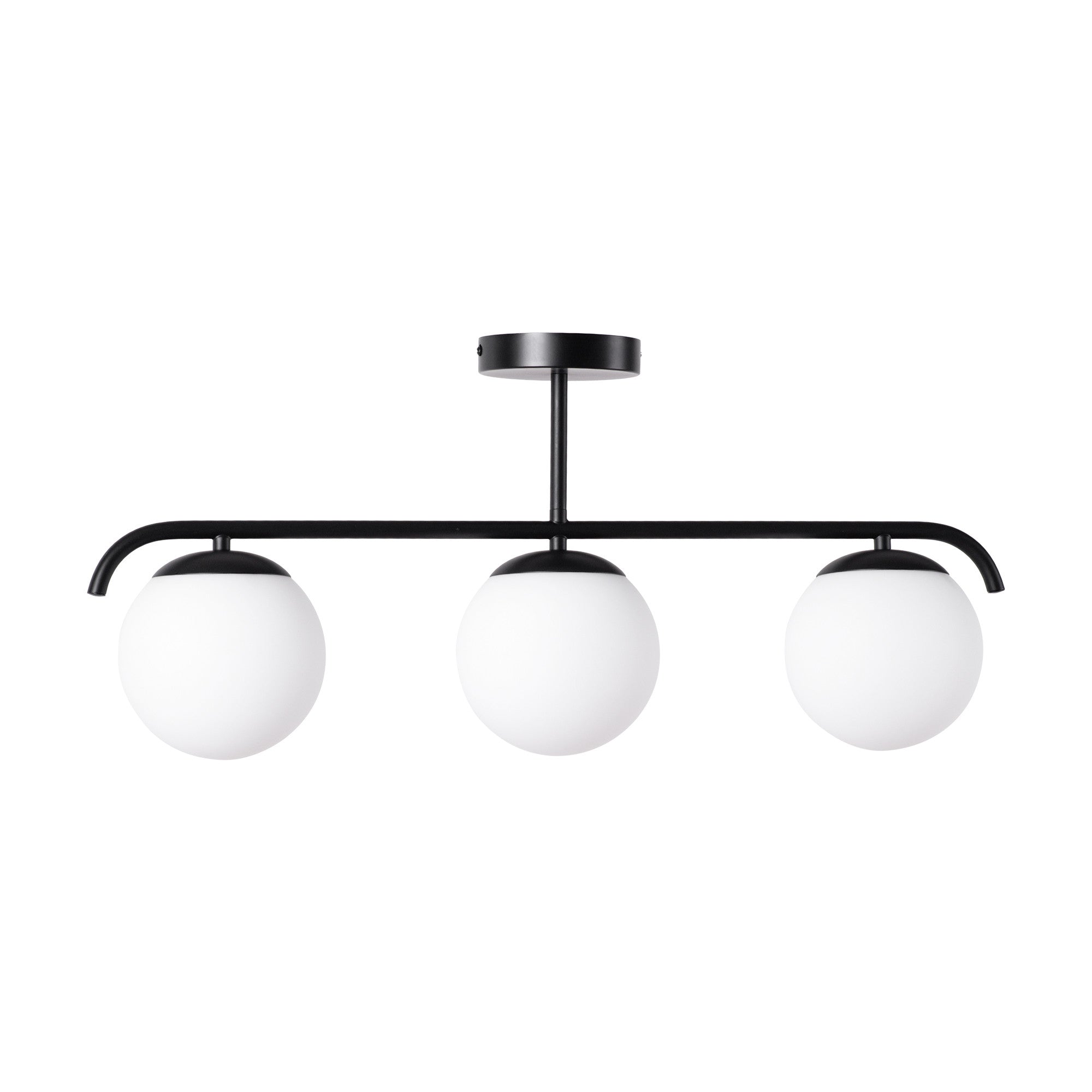 Lámpara de techo triple bolas cristal "TALÍ" - 3xE27