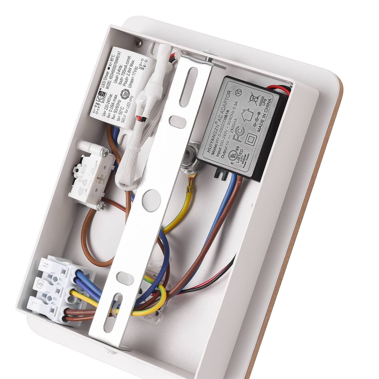 Aplique de pared flexible para lectura "LONDON" - Chip CREE - 3W - USB+USBC