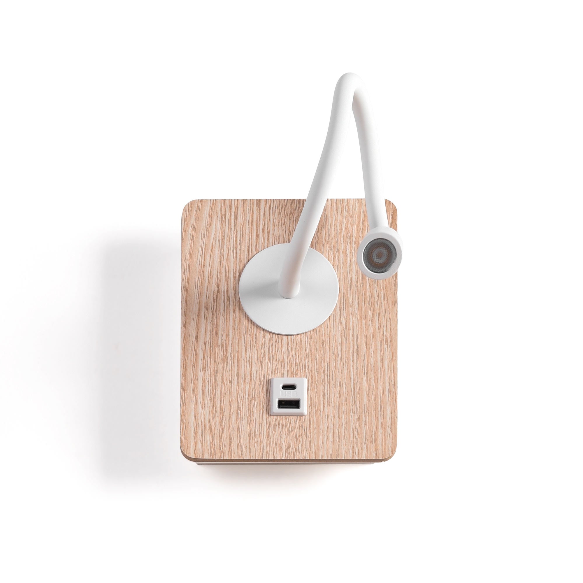 Aplique de pared flexible para lectura "LONDON" - Chip CREE - 3W - USB+USBC