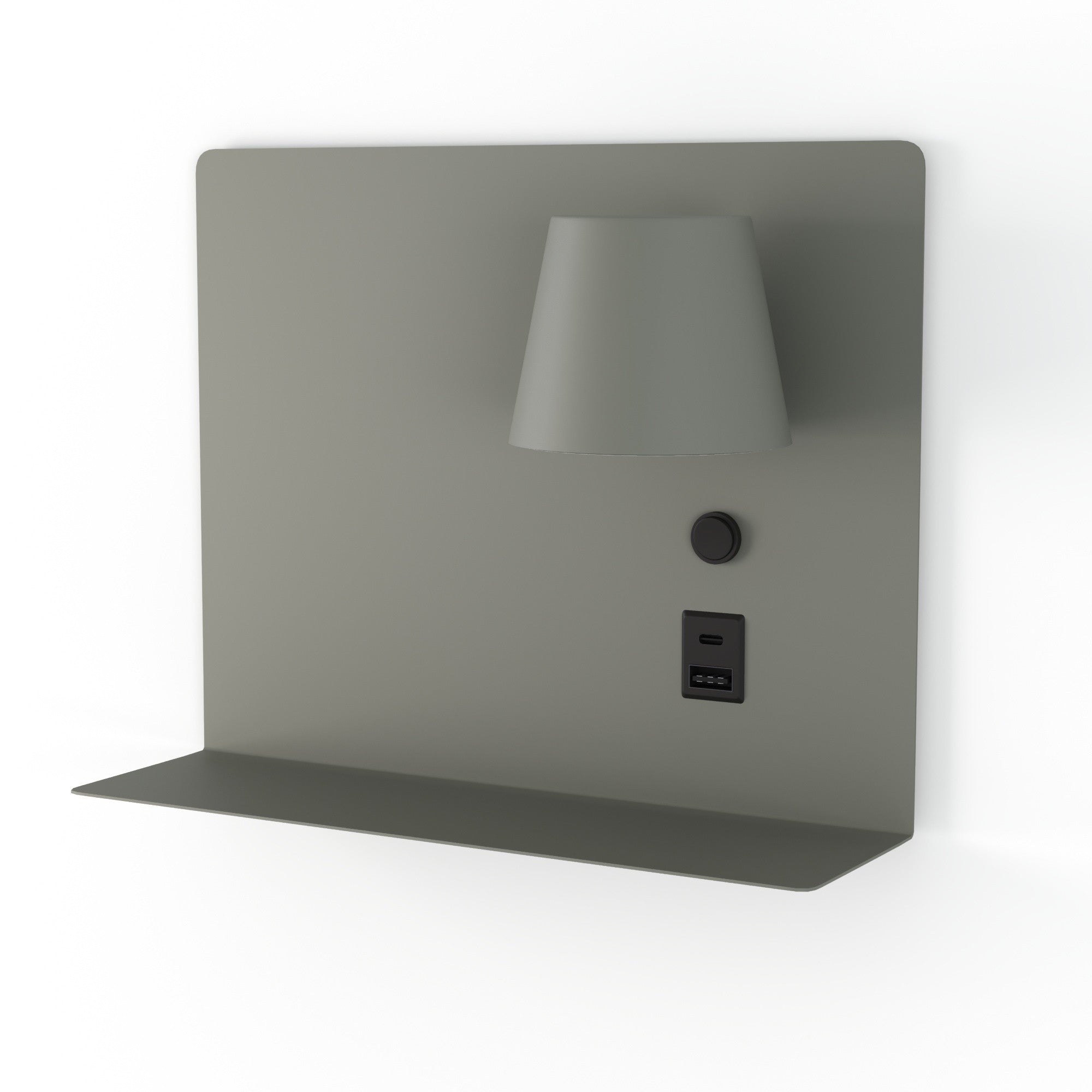 Aplique de pared para lectura con puerto USB y USBC "BASKOP" - 6W - Izquierda y Derecha