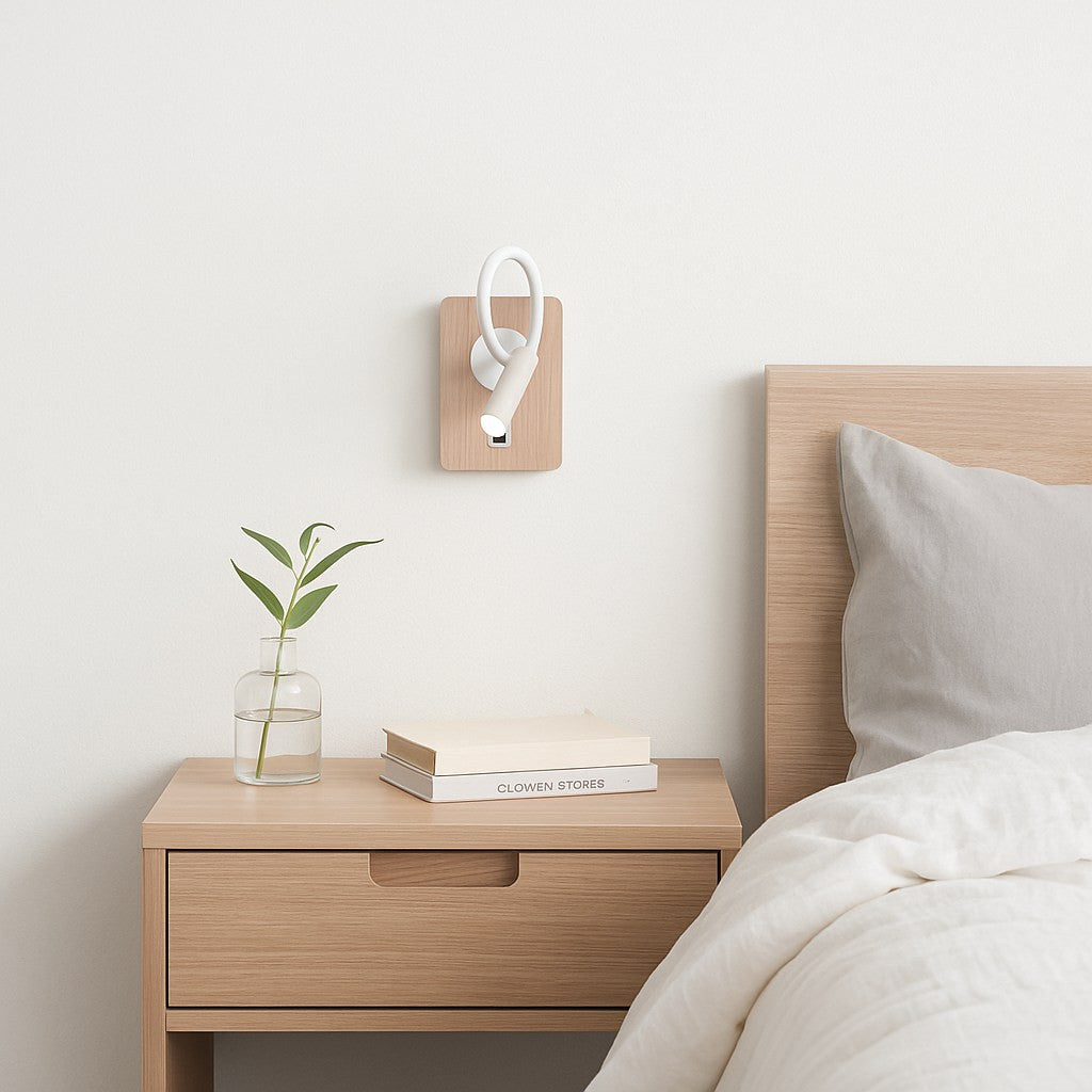 Aplique de pared flexible para lectura "LONDON" - Chip CREE - 3W - USB+USBC
