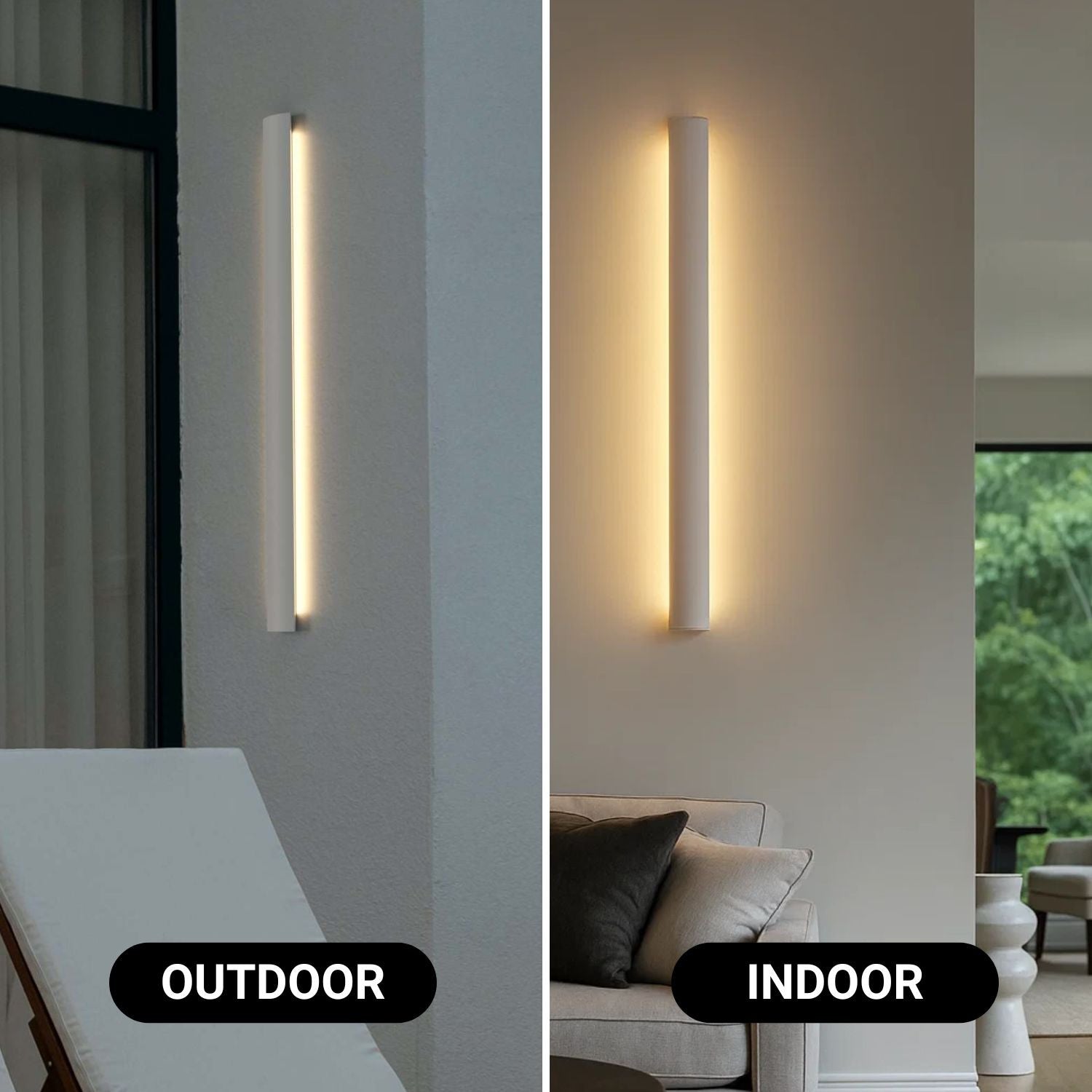 Aplique de pared interior/exterior - 14W - 2700K - 700mm - IP65
