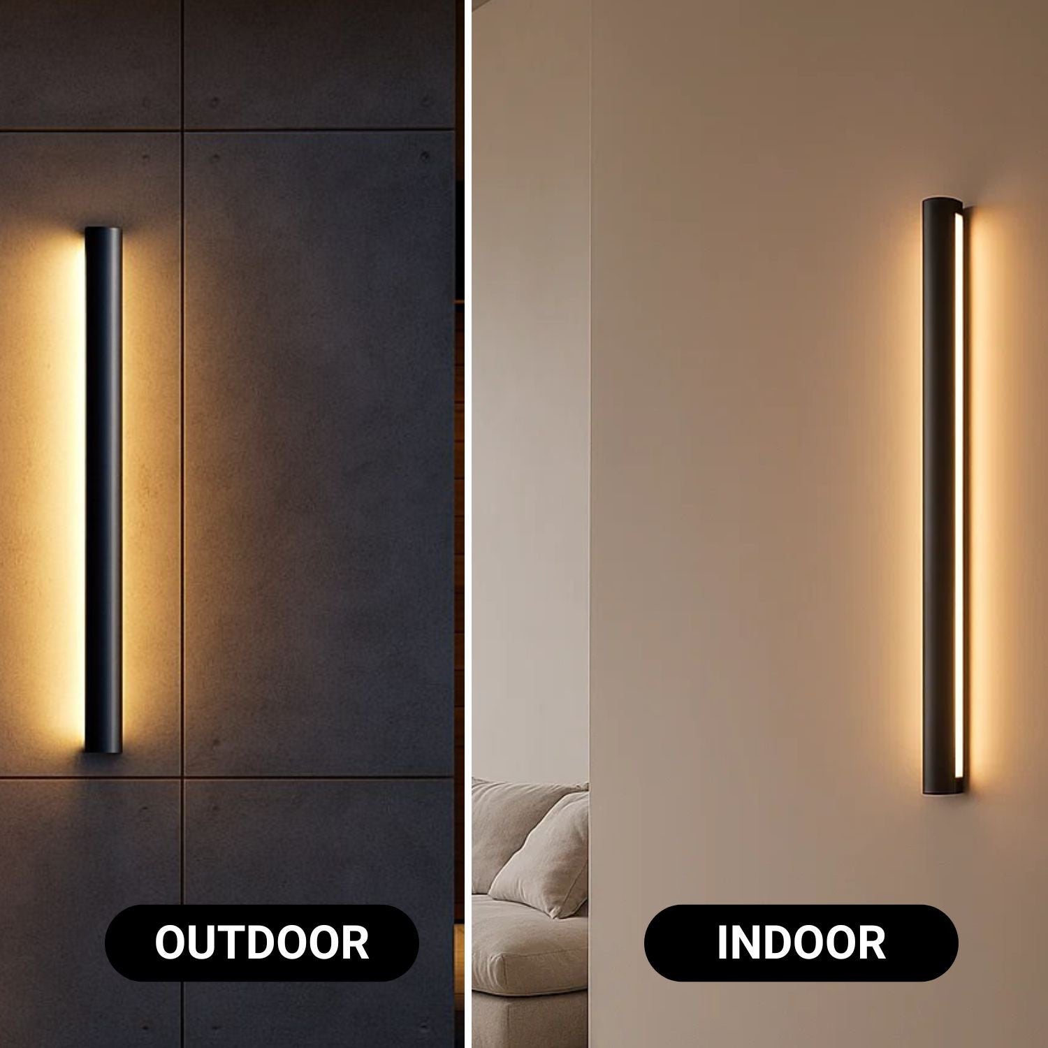 Aplique de pared interior/exterior - 14W - 2700K - 700mm - IP65