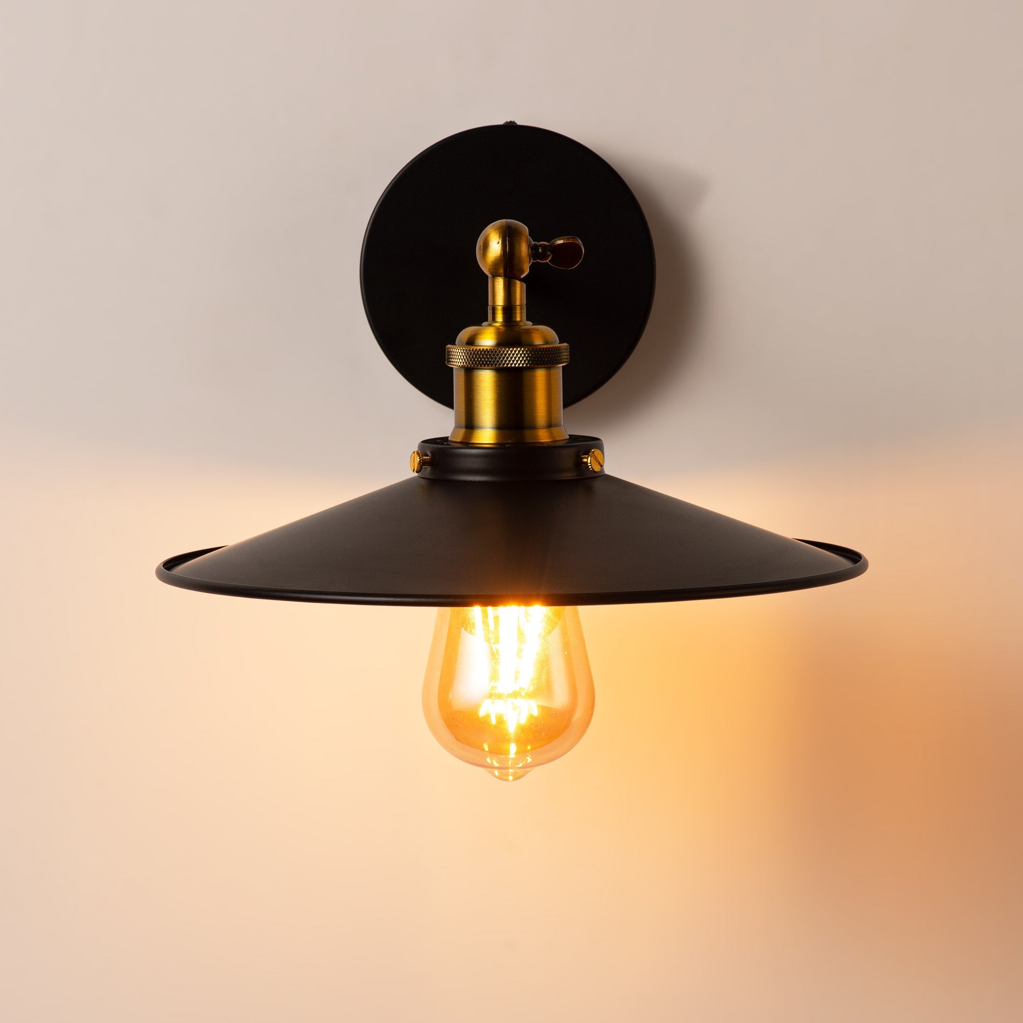 Aplique de pared retro "CLOCK WORK" - E27