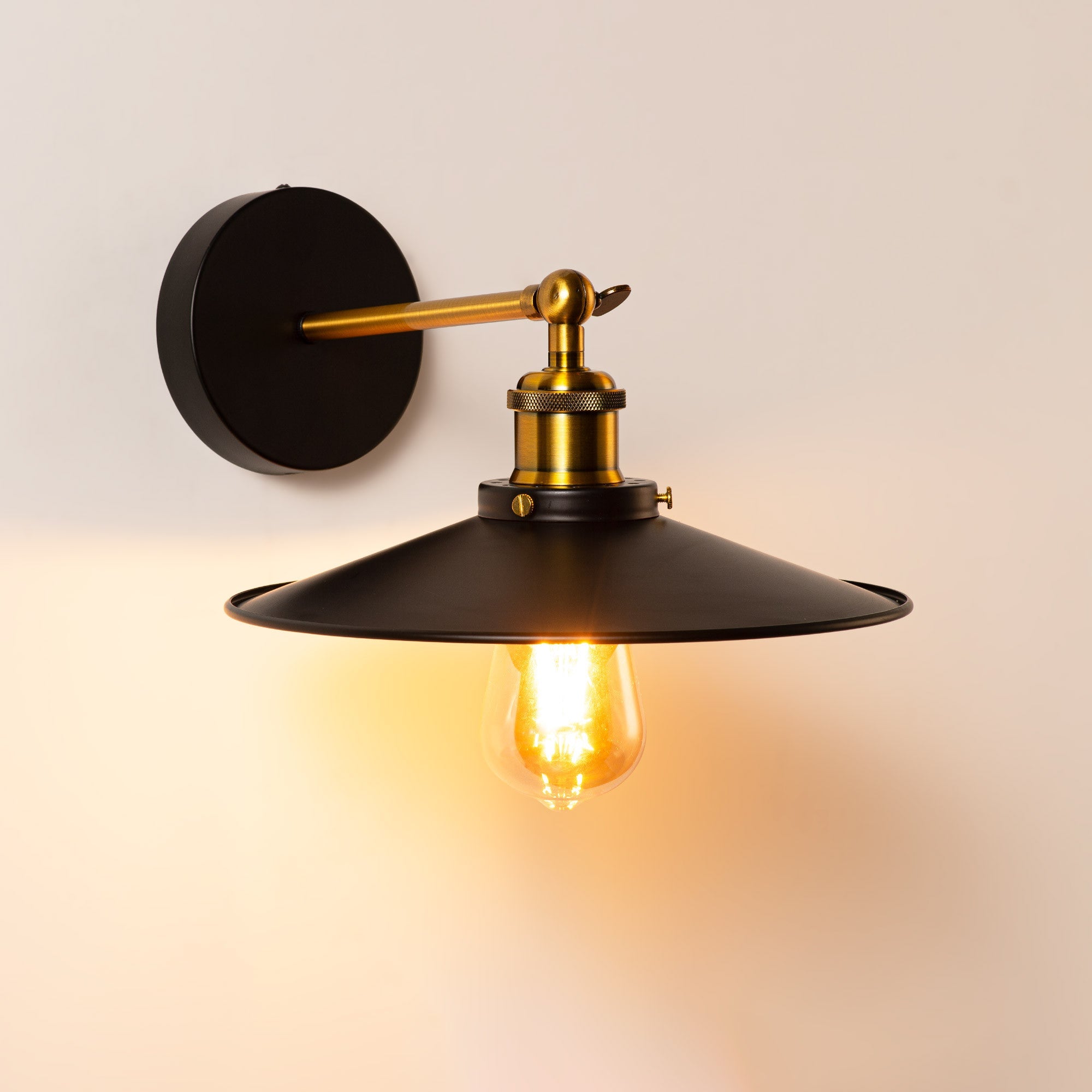 Aplique de pared retro "CLOCK WORK" - E27