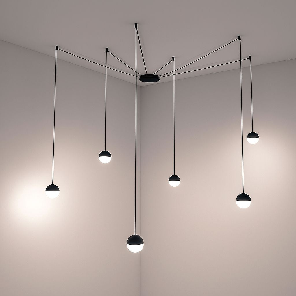 Lámpara colgante LED de diseño "ÓRBITA" - 6 x 9W (54W)