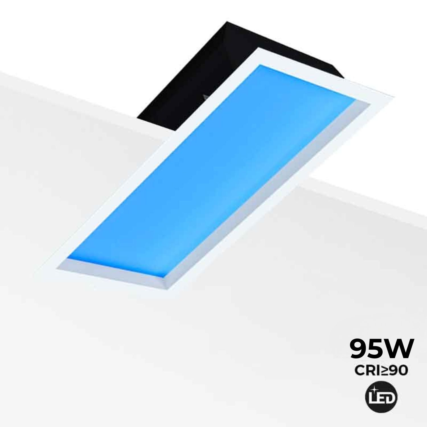 Panel LED "Blue Skylight" efecto cielo - Daylight - 95W - 120x30cm