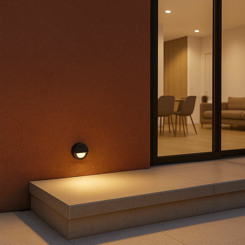 Baliza empotrable LED FUMAGALLI "LETI 100 ROUND-EL" - GX53 - 3W - IP66