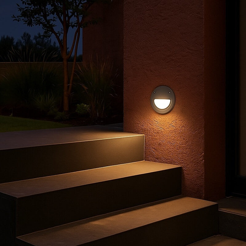 Baliza empotrable LED FUMAGALLI "LETI 100 ROUND-EL" - GX53 - 3W - IP66