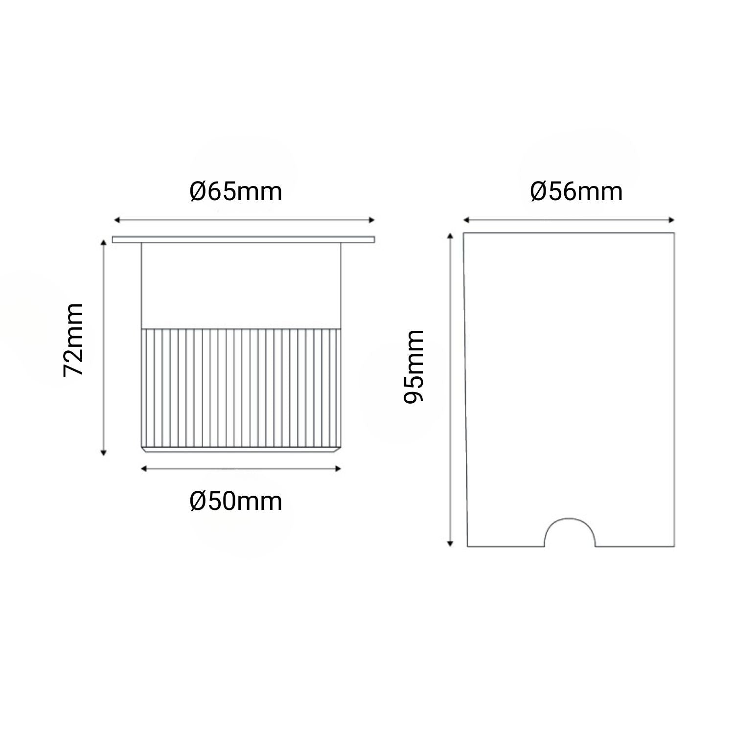 Foco LED empotrable suelo 4,5W 220V-AC IP67