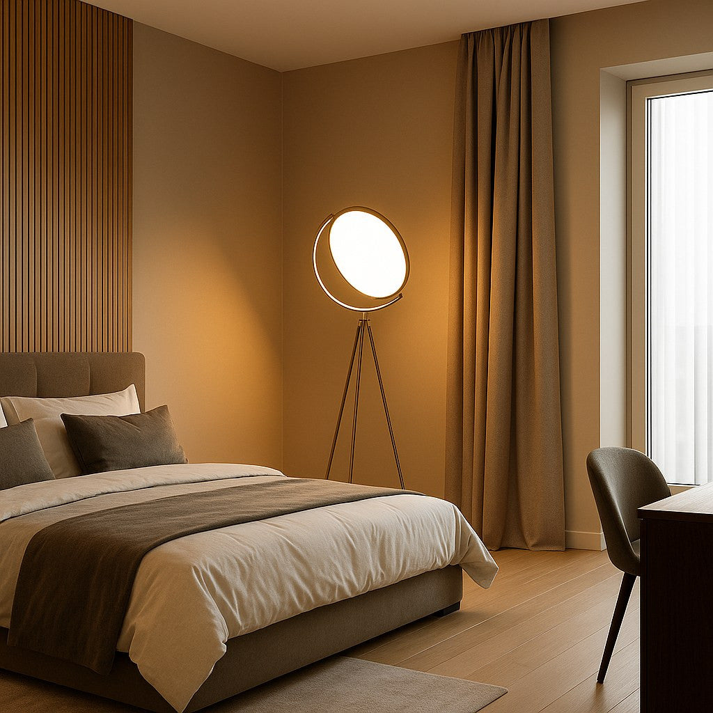 Lámpara de pie LED diseño "Eyes" - 26W - Luz cálida