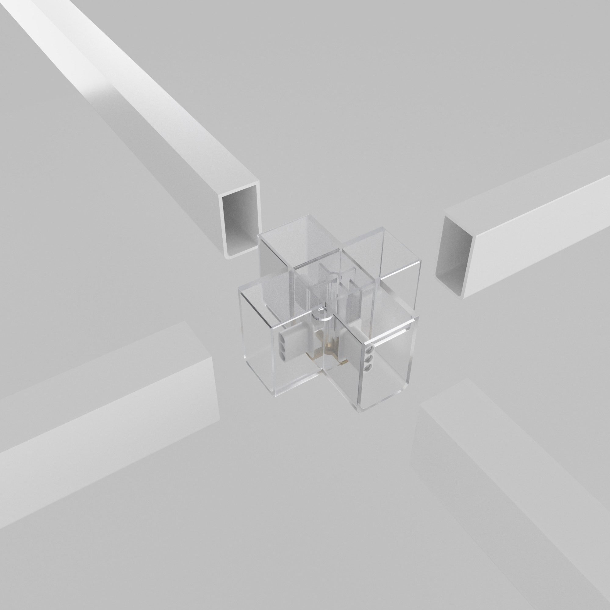 Luminaria Lineal de 120 cm – Diseño Hexagonal Moderno y Minimalista