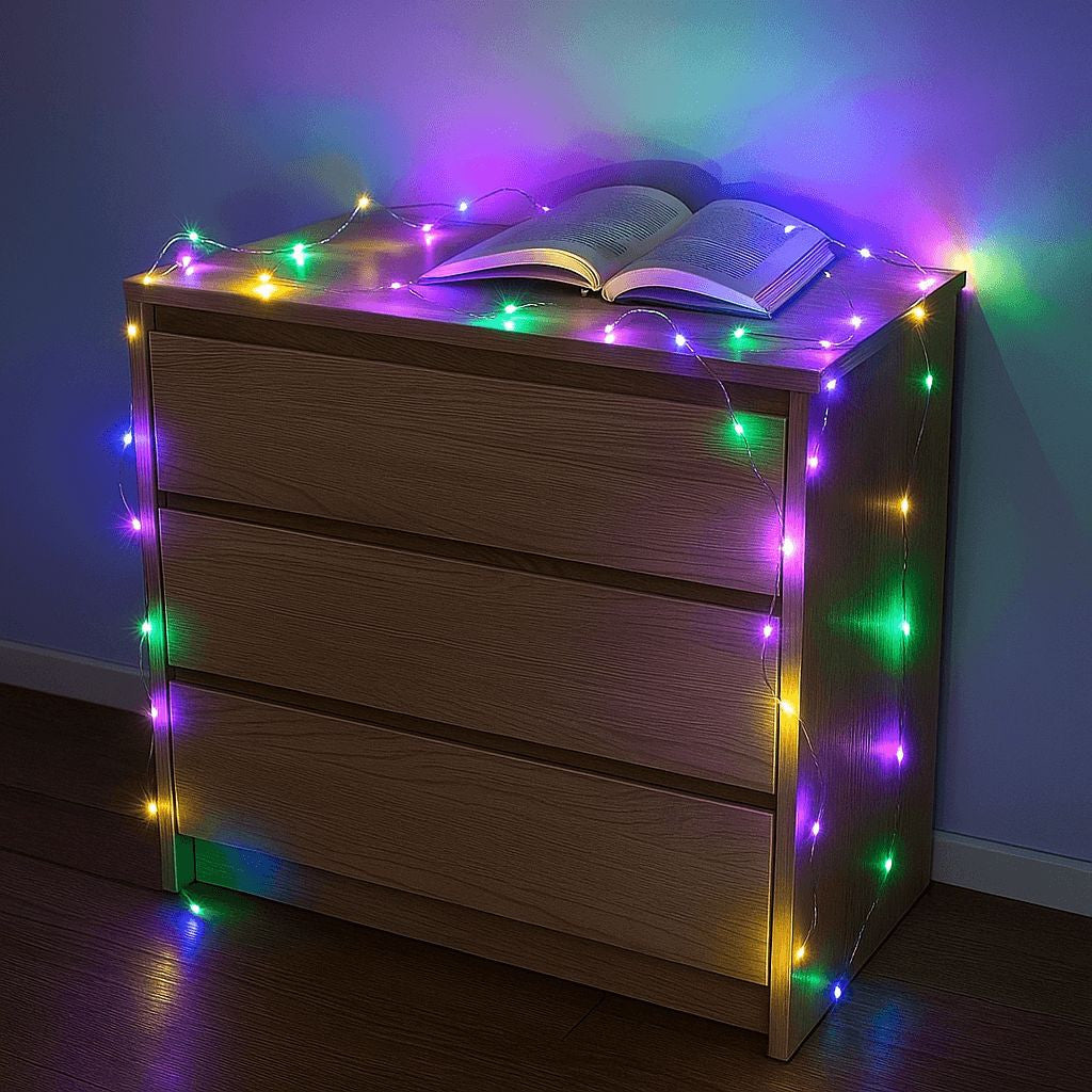 Cadena luminosa guirnalda LED FAIRY LIGHT de alambre de cobre "luz de hada" (10mt.)
