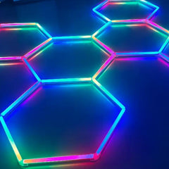 Luminaria lineal para hexágono - RGB IC - 120 cm