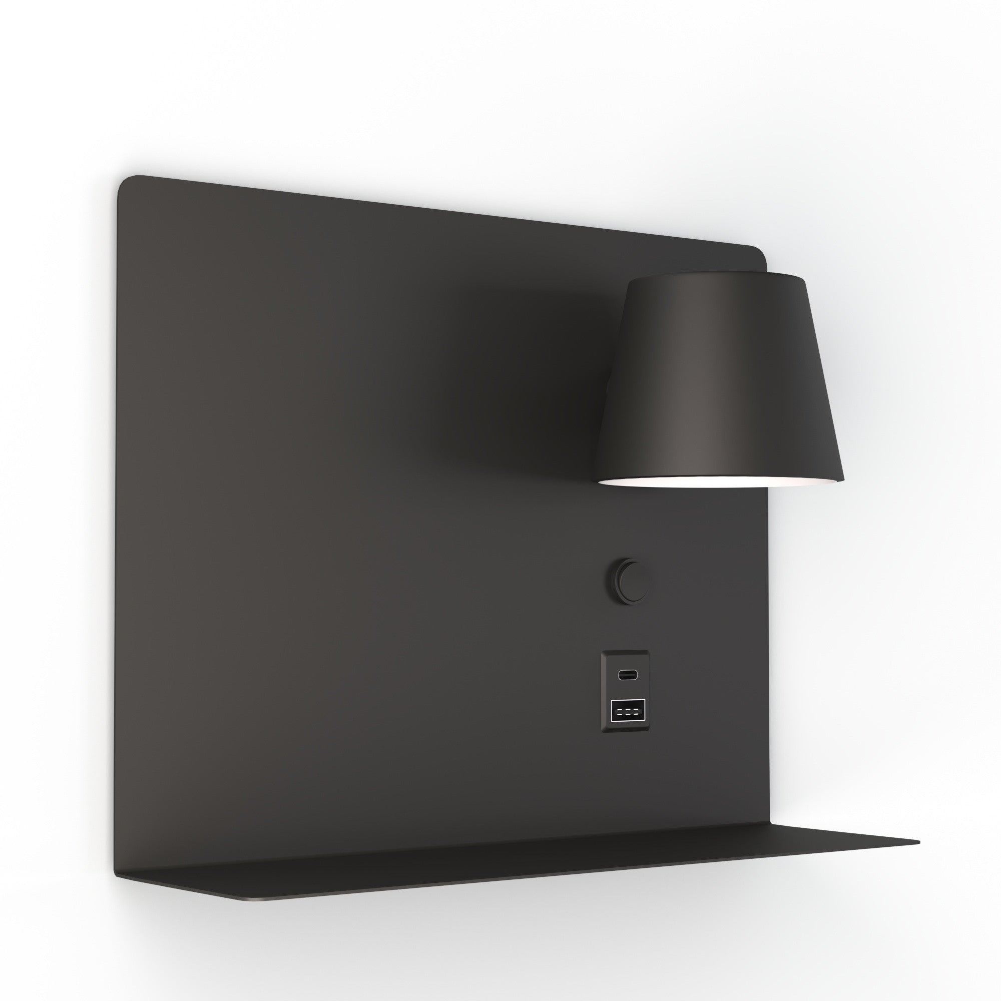 Aplique de pared para lectura "BASKOP" - 6W - CCT - Puerto USB + USB-C