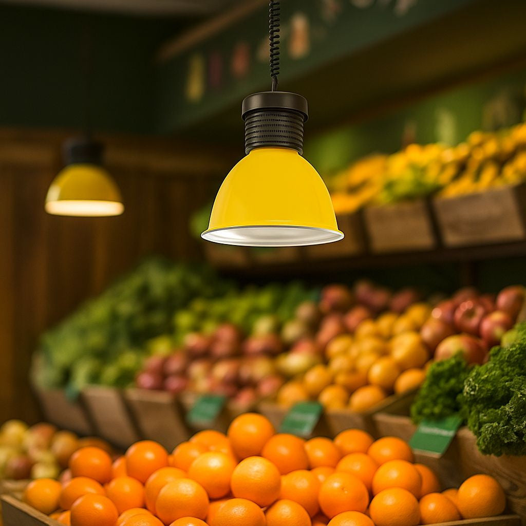 Campana LED 30W especial para fruterías y verdulerías
