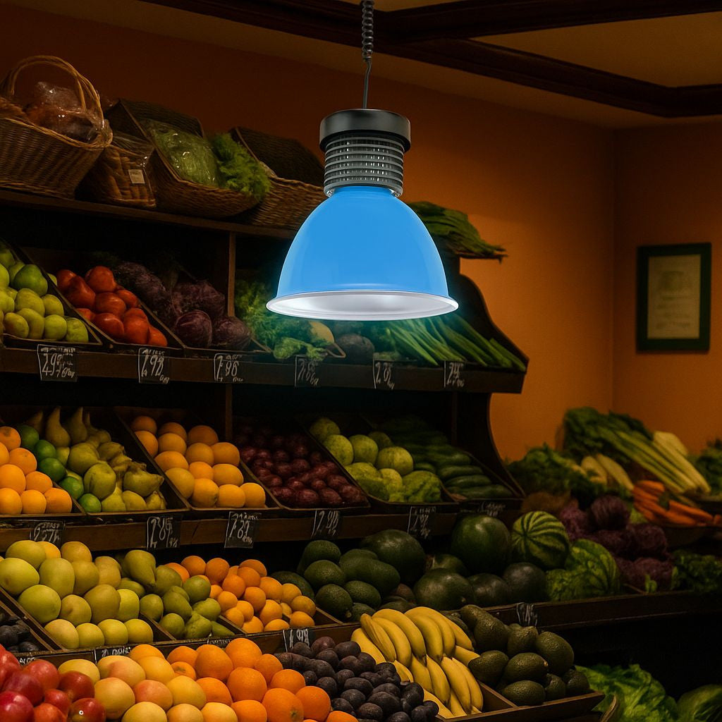 Campana LED 30W especial para fruterías y verdulerías