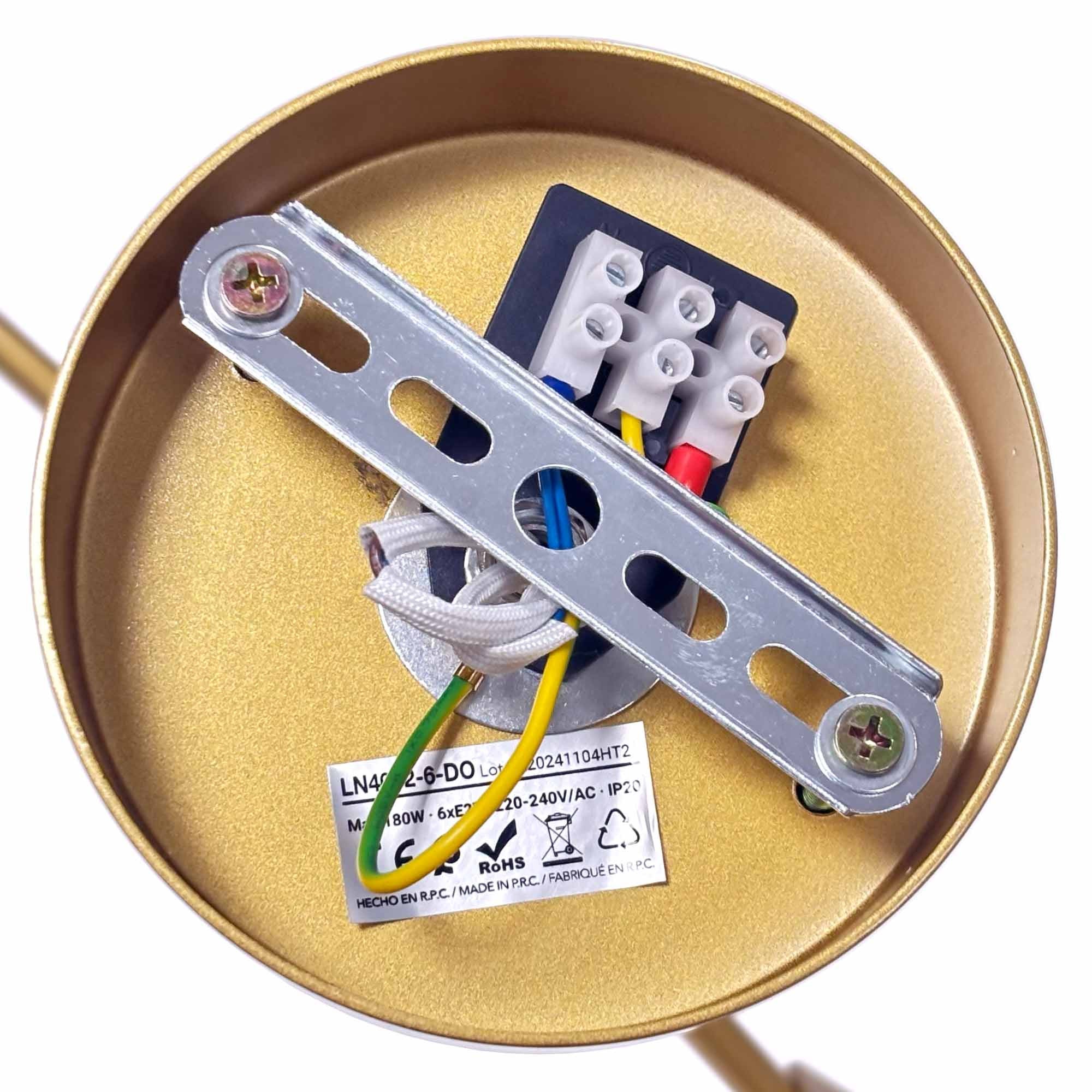 Lámpara de techo articulada "ORIÓN 6" - 6 x E27