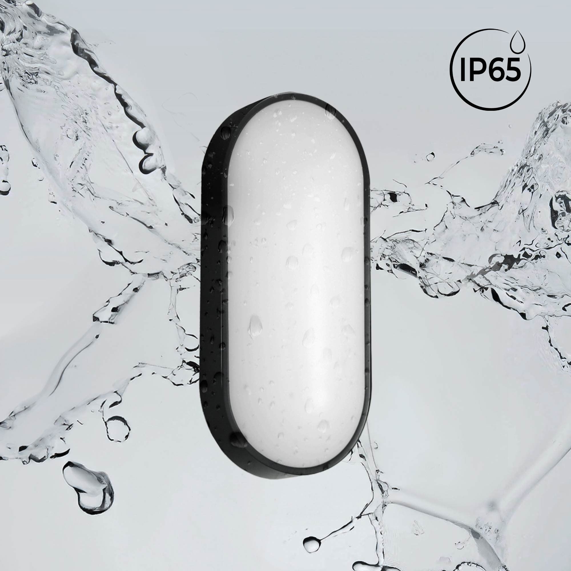 Plafón LED exterior ovalado - 15W - CCT - 1500lm - IP65