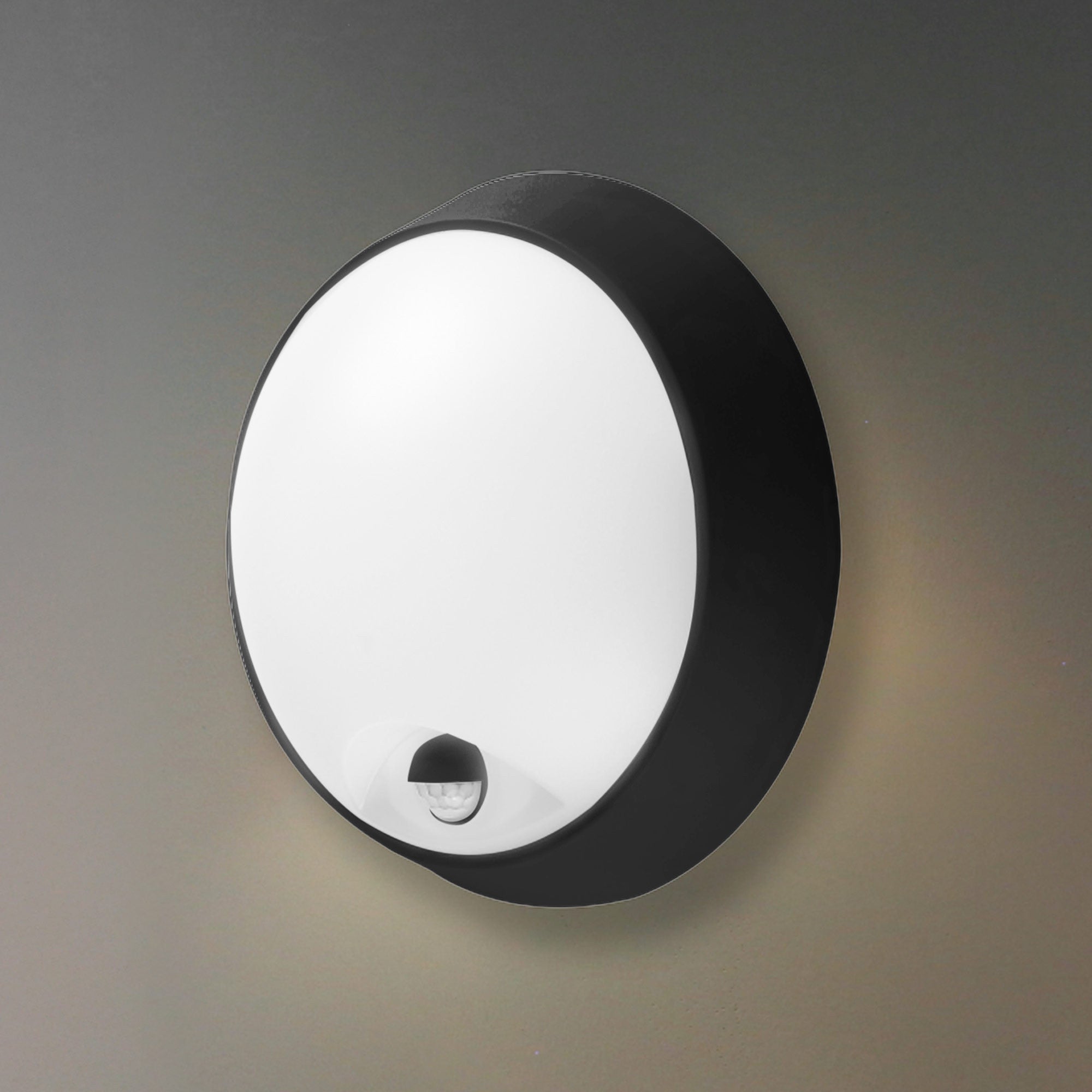 Plafón LED exterior redondo con sensor PIR - 20W - CCT - IP65