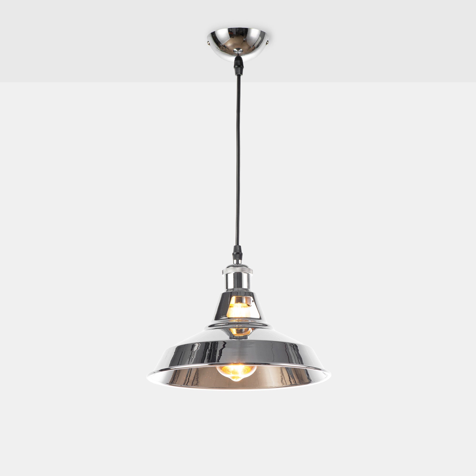 Lámpara industrial retro colgante "MANACOR" con cúpula de metal