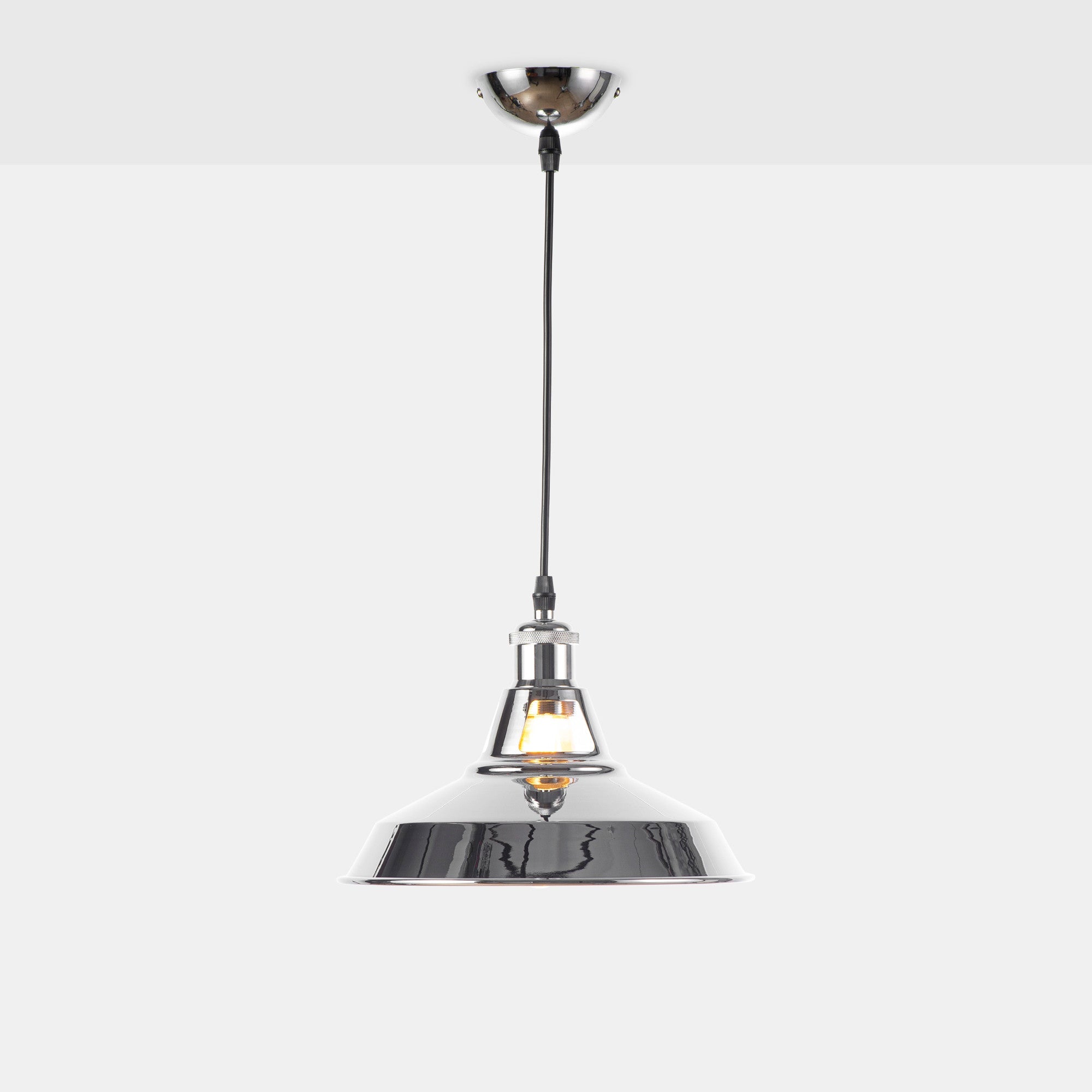 Lámpara industrial retro colgante "MANACOR" con cúpula de metal