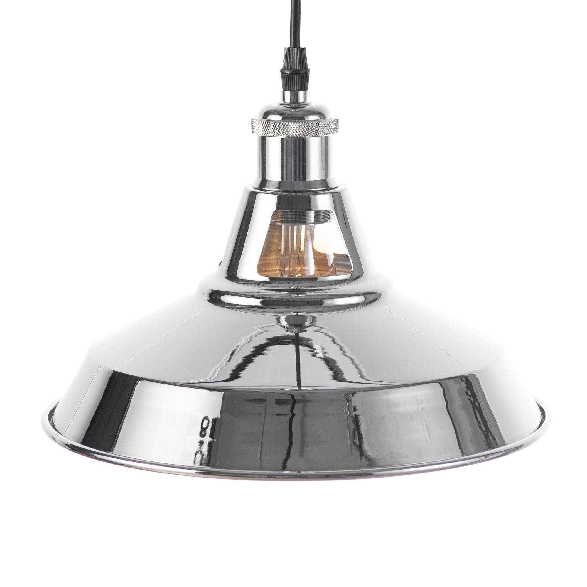 Lámpara industrial retro colgante "MANACOR" con cúpula de metal