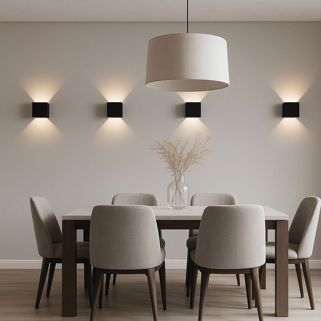 Pack de 4 Apliques de pared "KURTIN" 6W luz up and down regulable