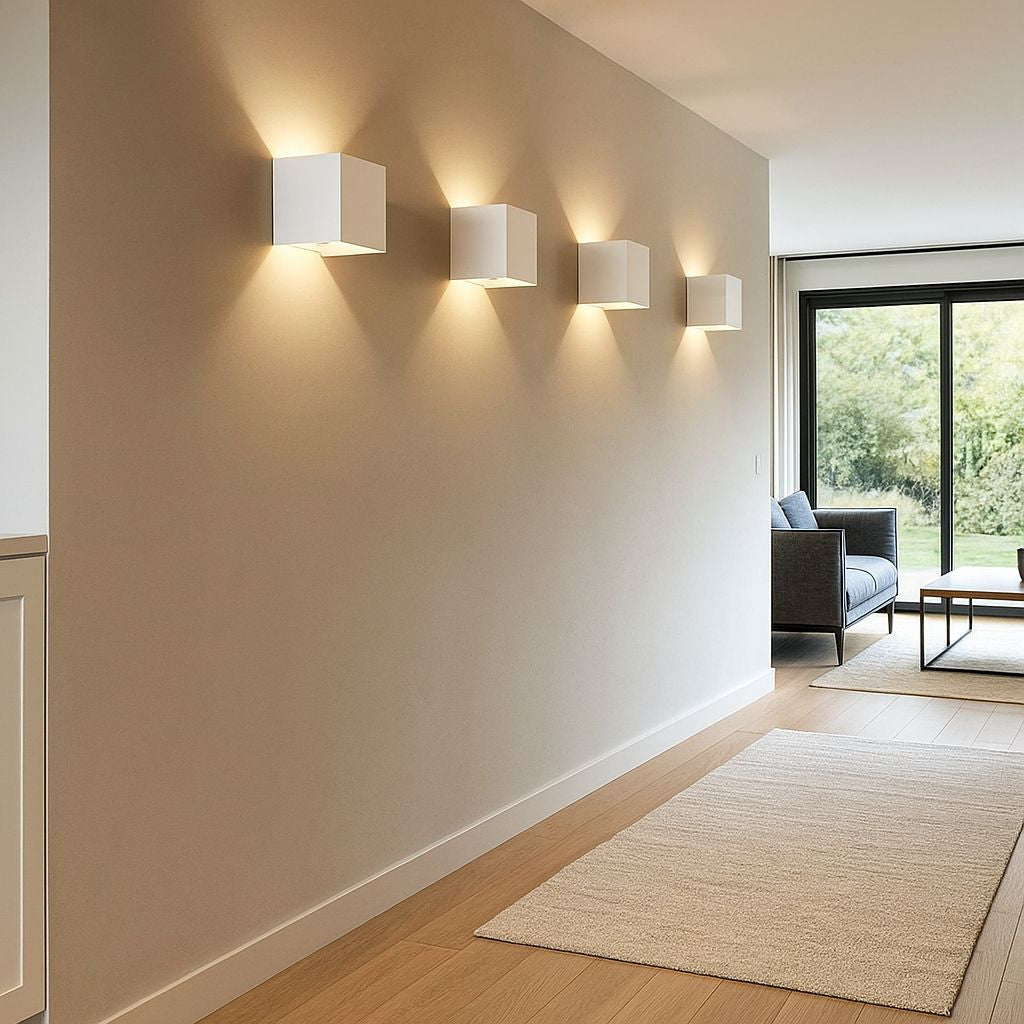 Pack de 4 Apliques de pared "KURTIN" 6W luz up and down regulable