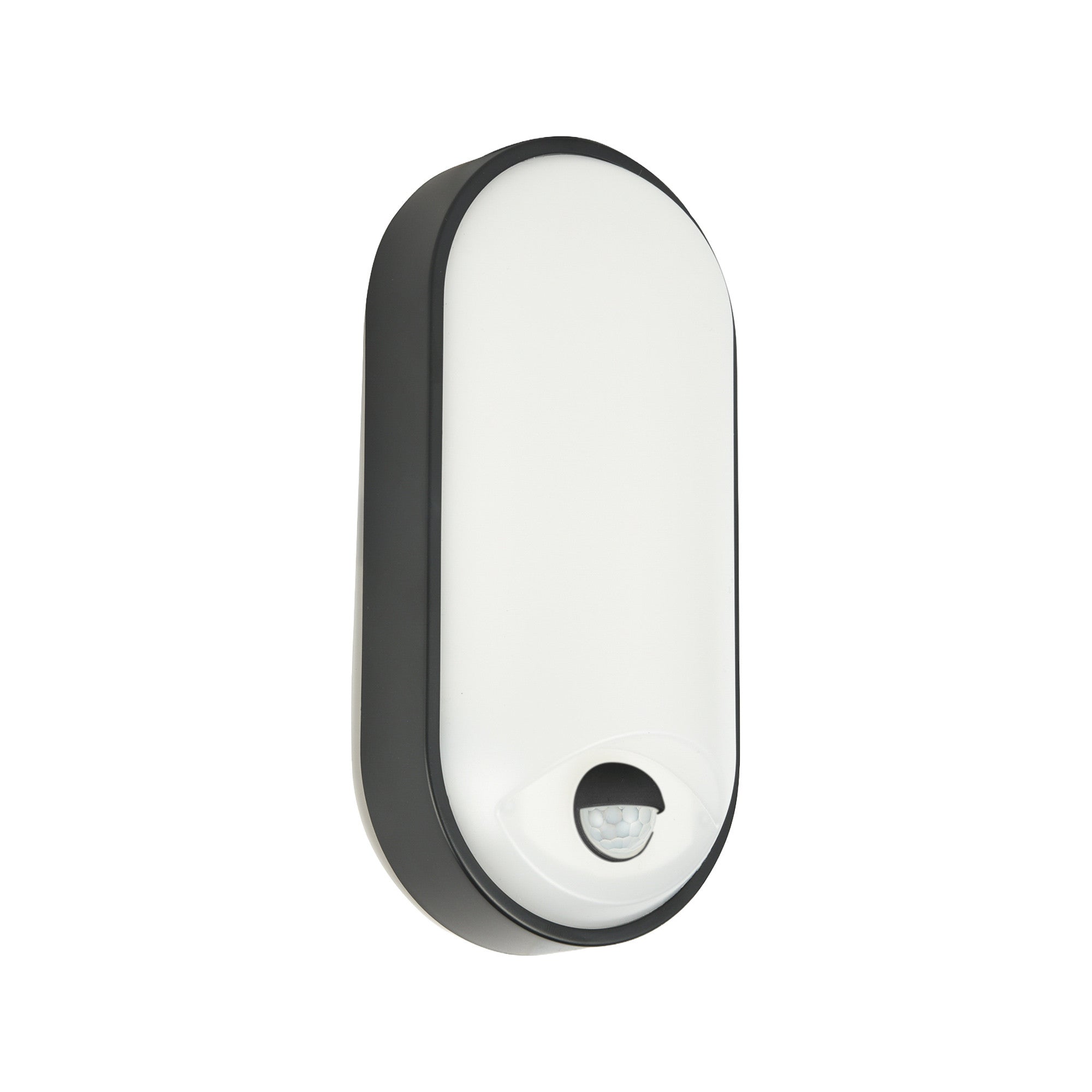 Plafón LED exterior ovalado con sensor PIR - 15W - CCT - IP65