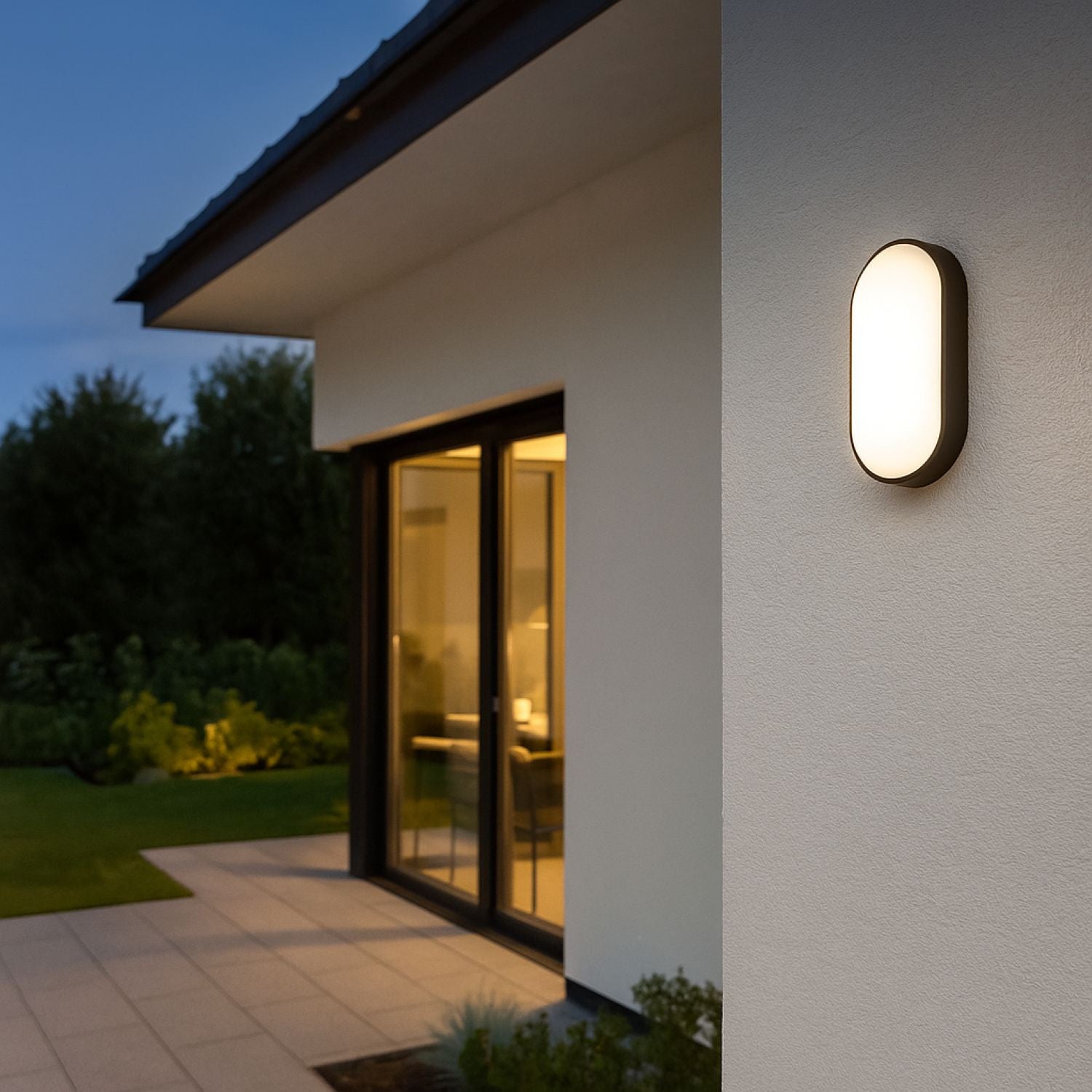 Plafón LED exterior ovalado - 15W - CCT - 1500lm - IP65