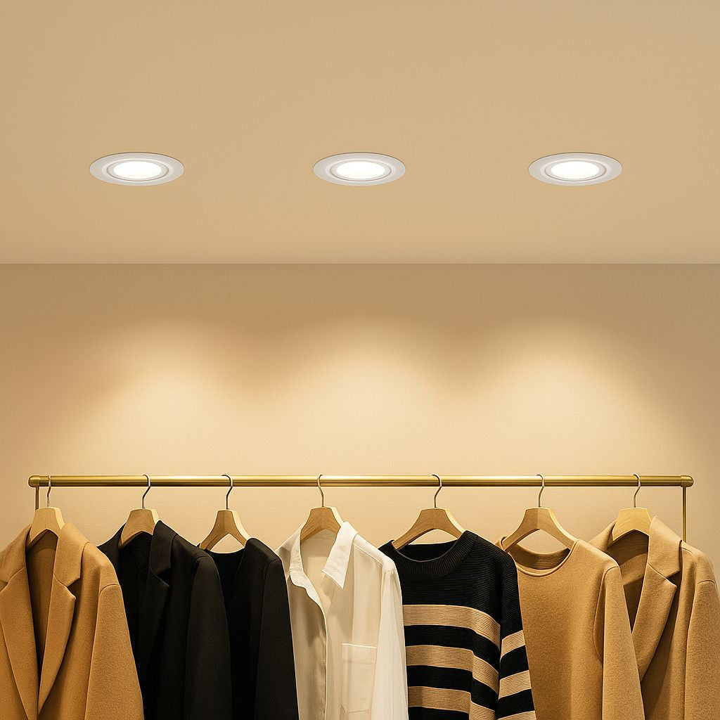 Downlight LED COB CCT 42W - CRI90 - Chip Bridgelux - Driver Lifud - IP20 - Corte Ø 215mm