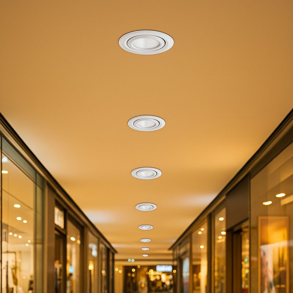 Downlight LED COB CCT 42W - CRI90 - Chip Bridgelux - Driver Lifud - IP20 - Corte Ø 215mm