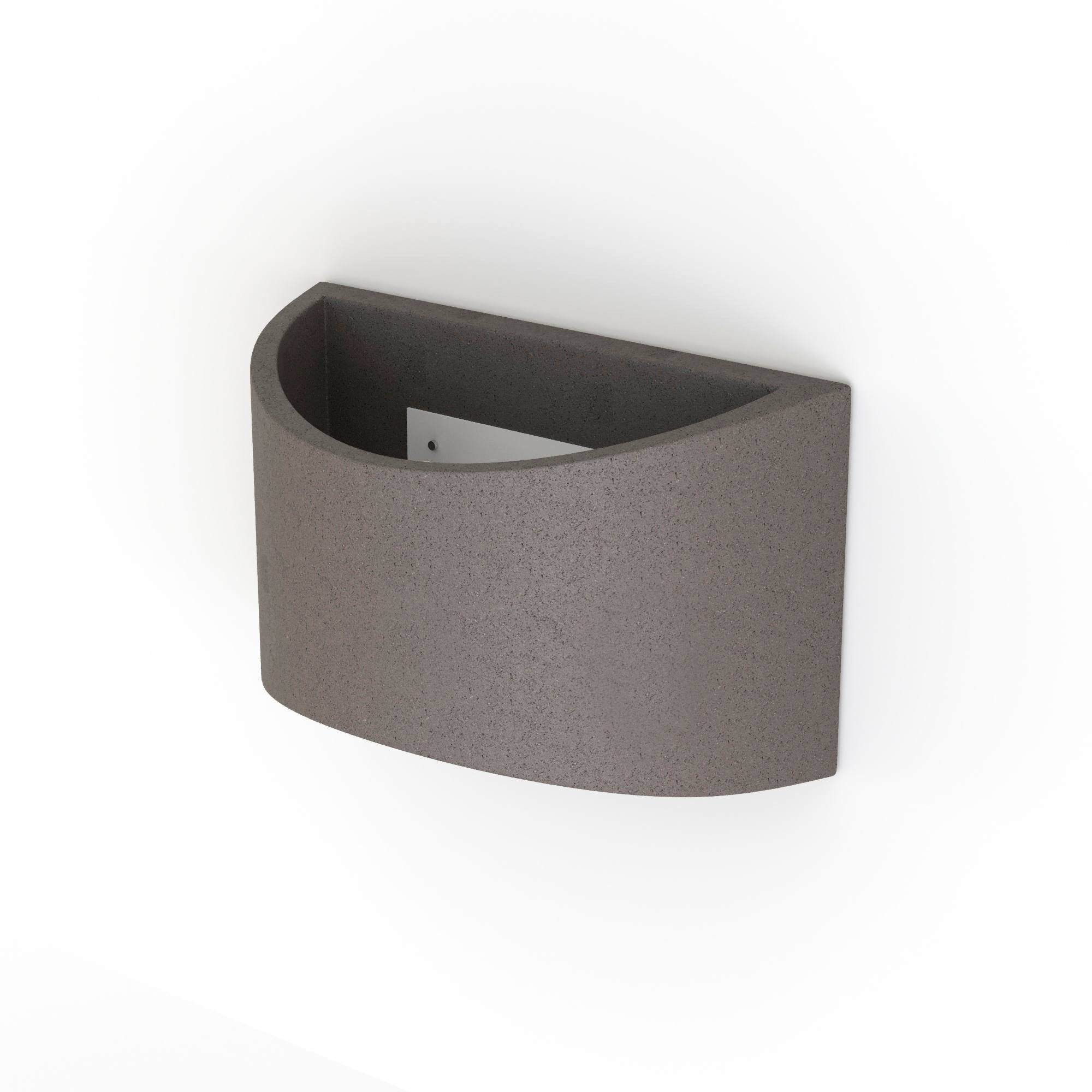 Aplique de pared concreto "Raquel" - Up & down - 1 x G9