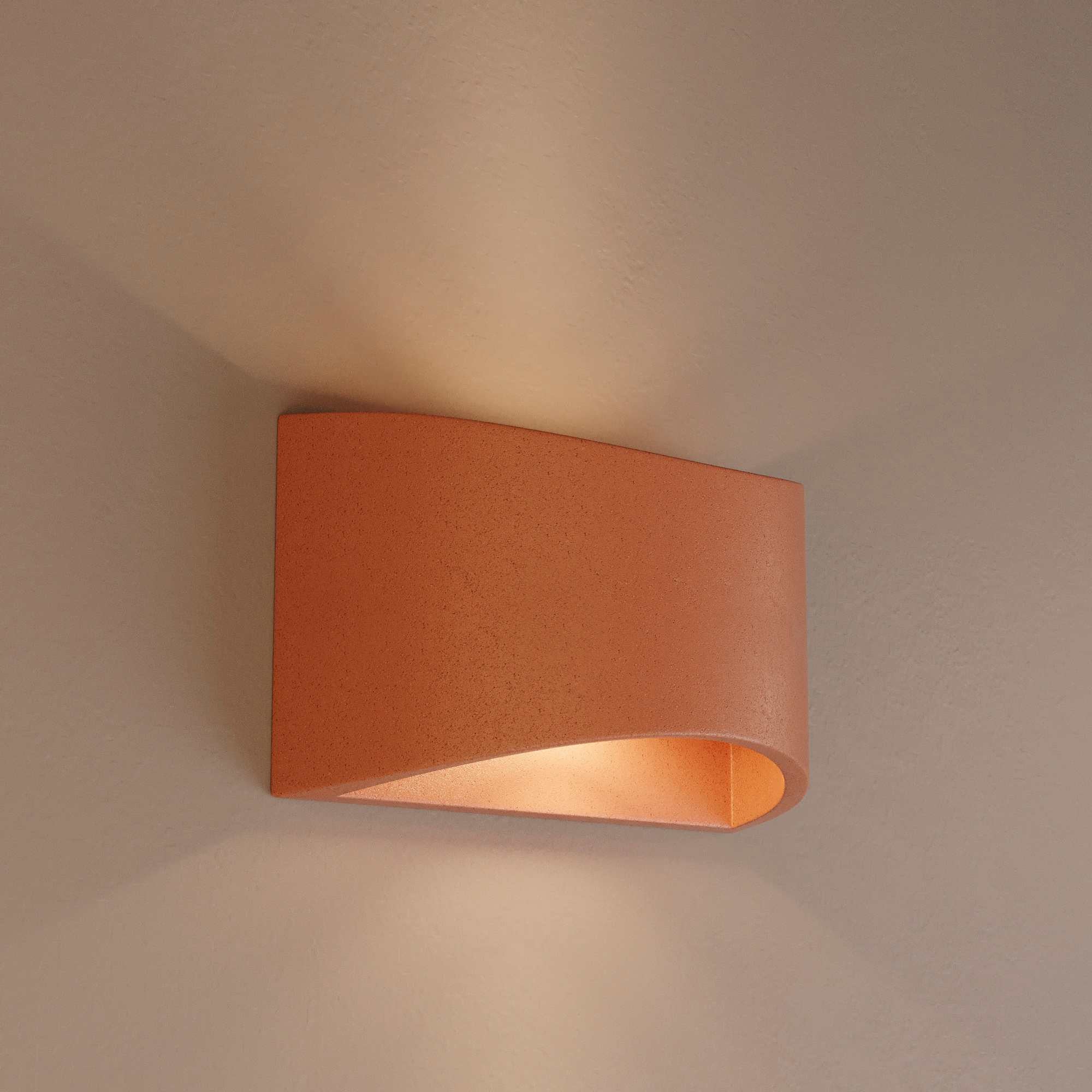 Aplique de pared concreto "Raquel" - Up & down - 1 x G9
