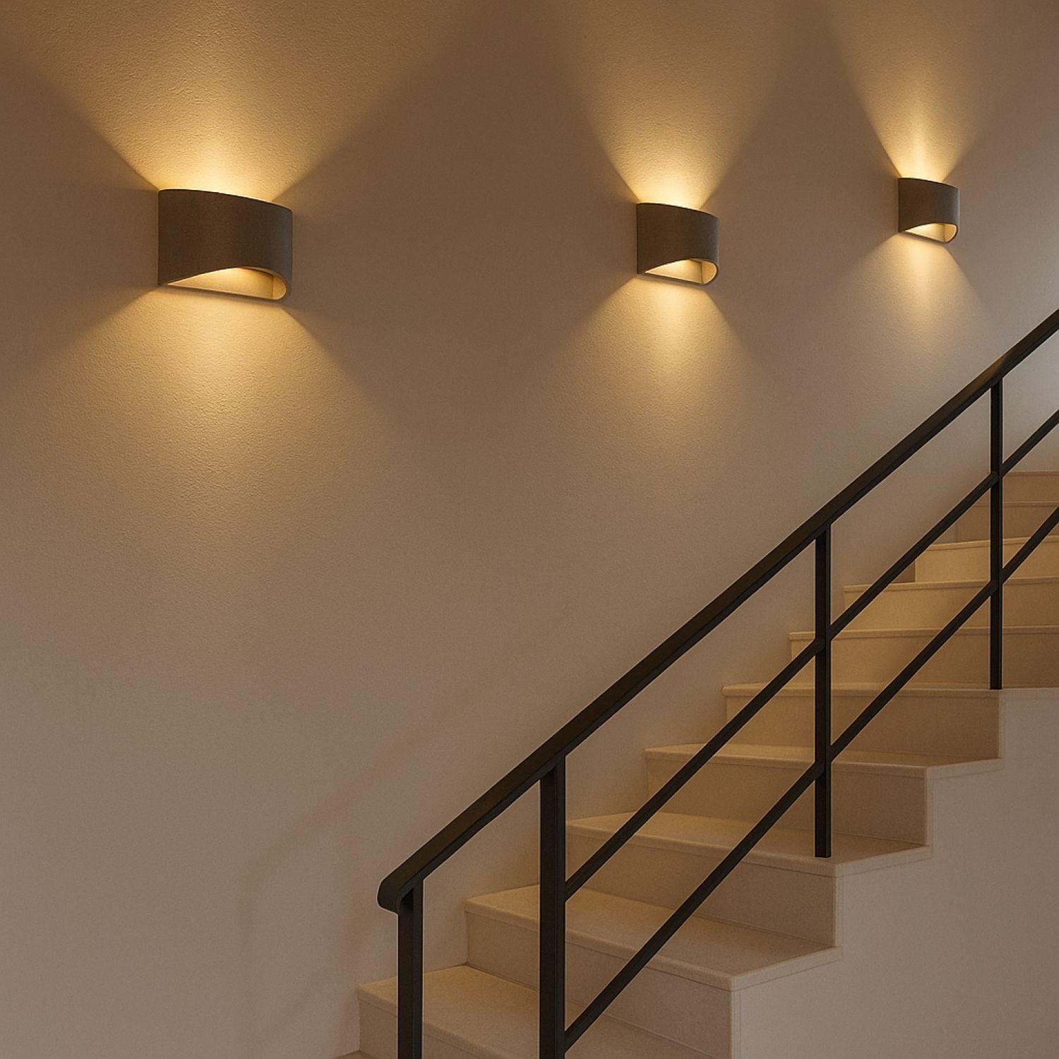 Aplique de pared concreto "Raquel" - Up & down - 1 x G9