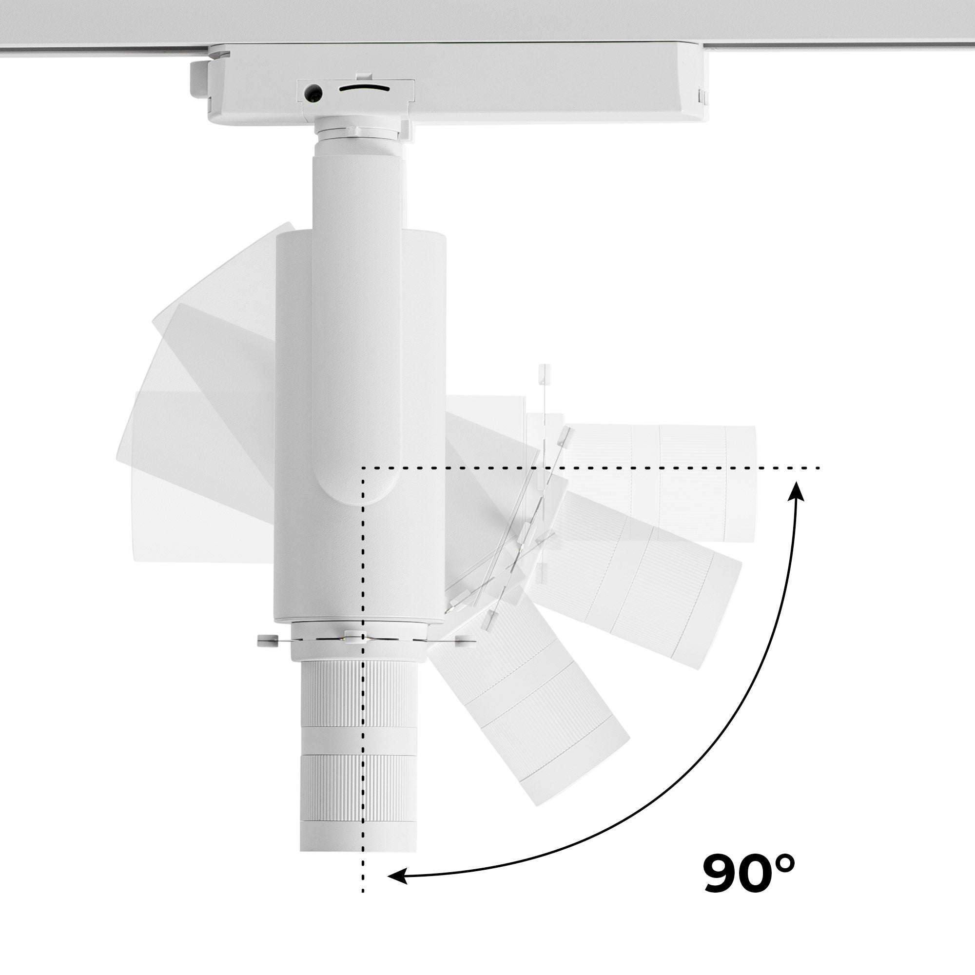Proyector shapeable para carril monofásico - 20W - 20º-35