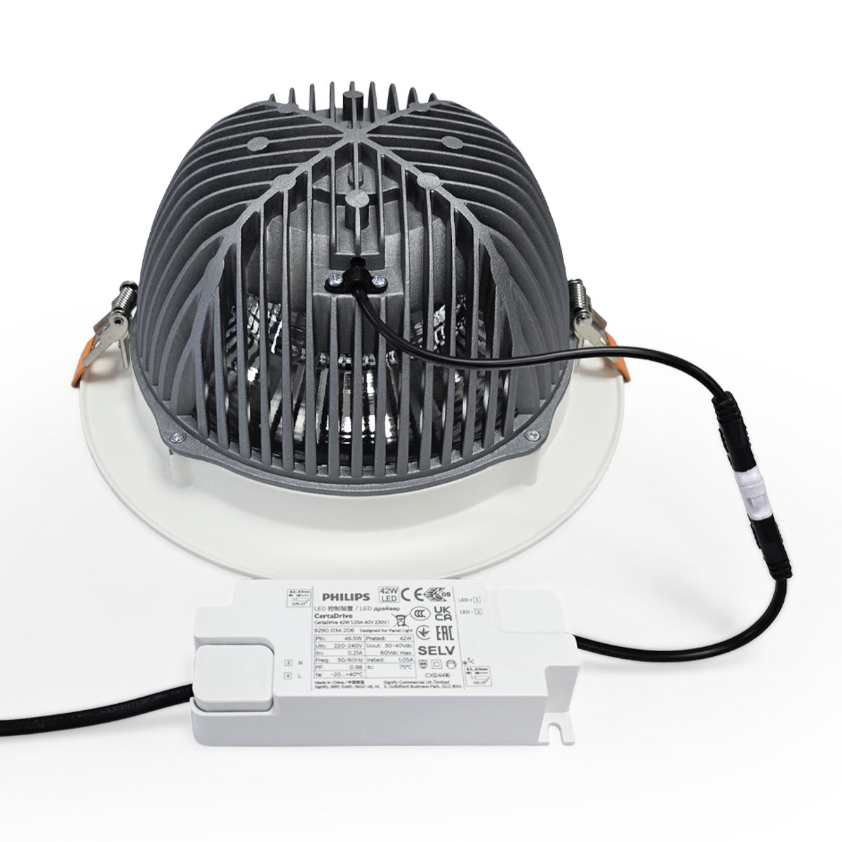 Downlight LED especial para panadería - 40W - Driver Philips - Corte Ø210 mm