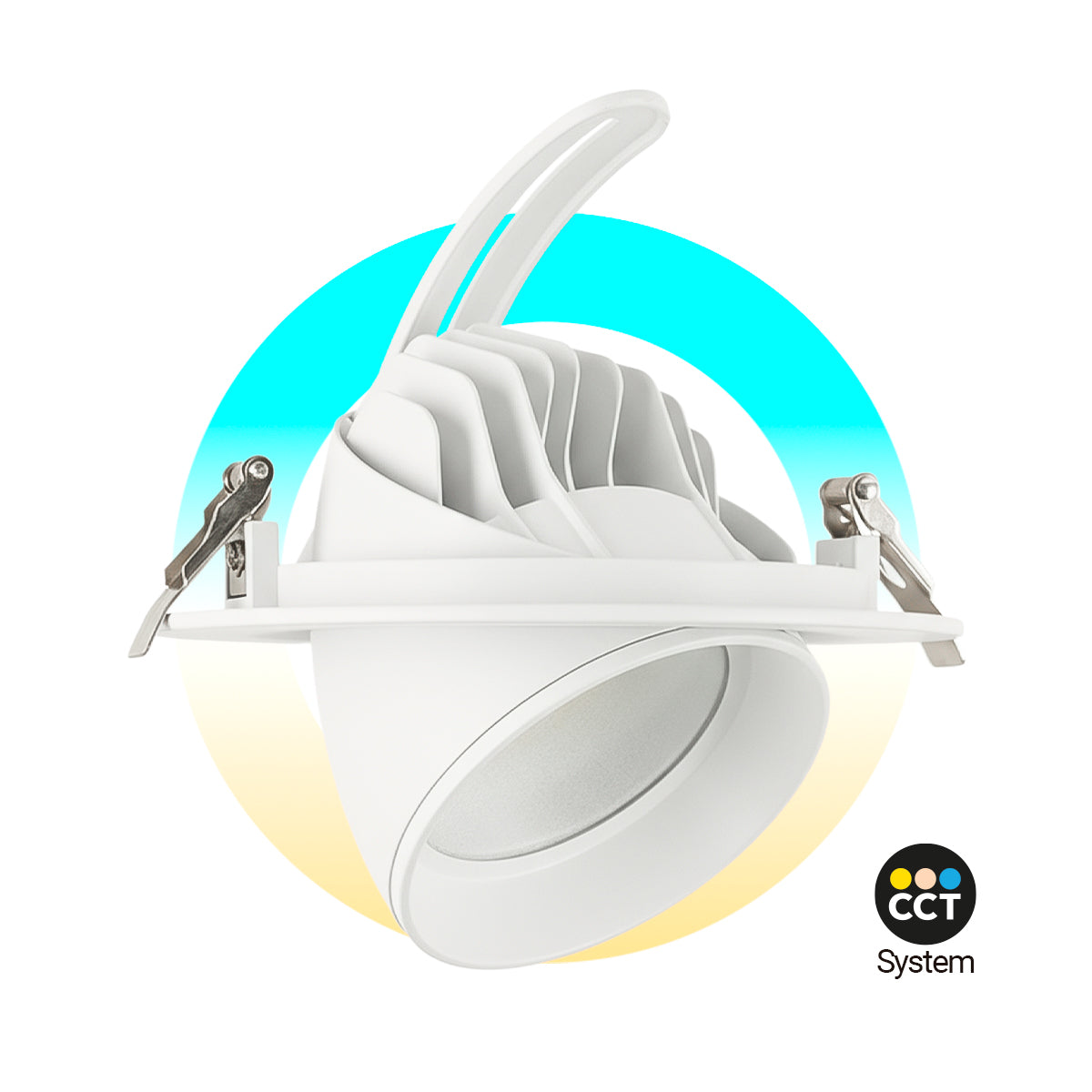 Downlight LED circular orientable CCT 38W - 120° Driver LIFUD