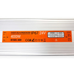 Fuente de alimentación estanca compacta - 400W 24V - 16.5A - IP67