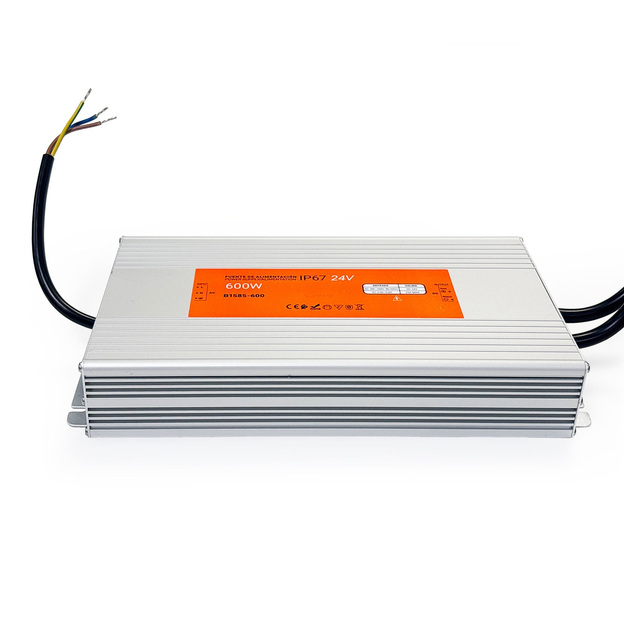 Fuente de alimentación estanca compacta - 600W 24V - 25A - IP67