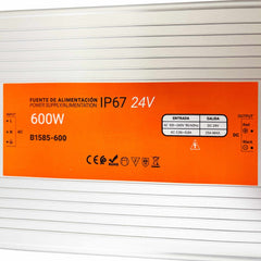 Fuente de alimentación estanca compacta - 600W 24V - 25A - IP67