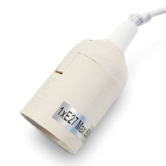 Casquillo E27 con conector rápido - Ideal para obras