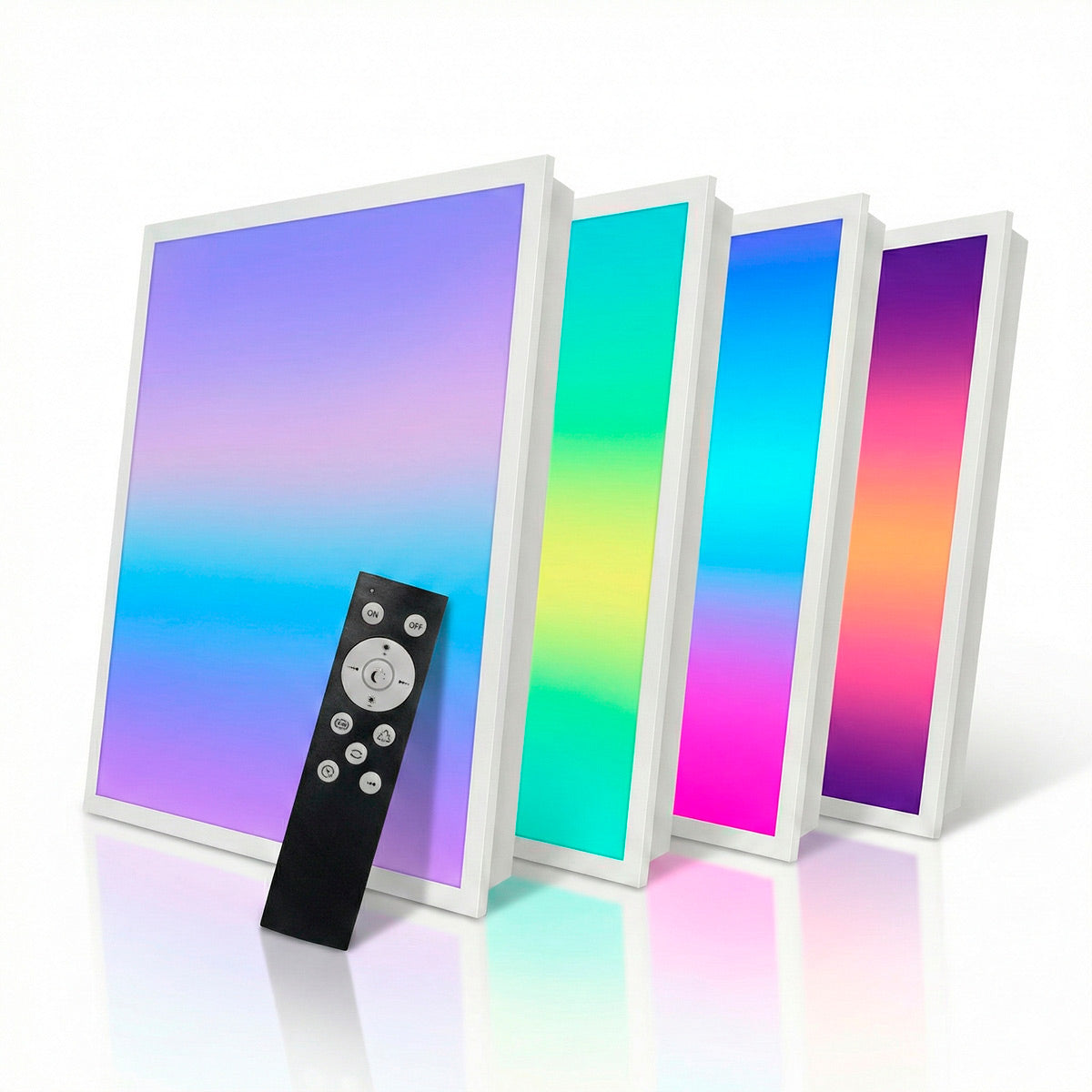 Plafón de techo LED Backlight - 60x60cm - 36W - CCT + RGB IC - Con mando a distancia