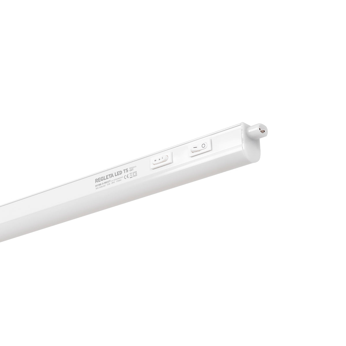 Regleta LED bajo mueble T5 12W CCT 90 cm | Luz blanca ajustable + interruptor