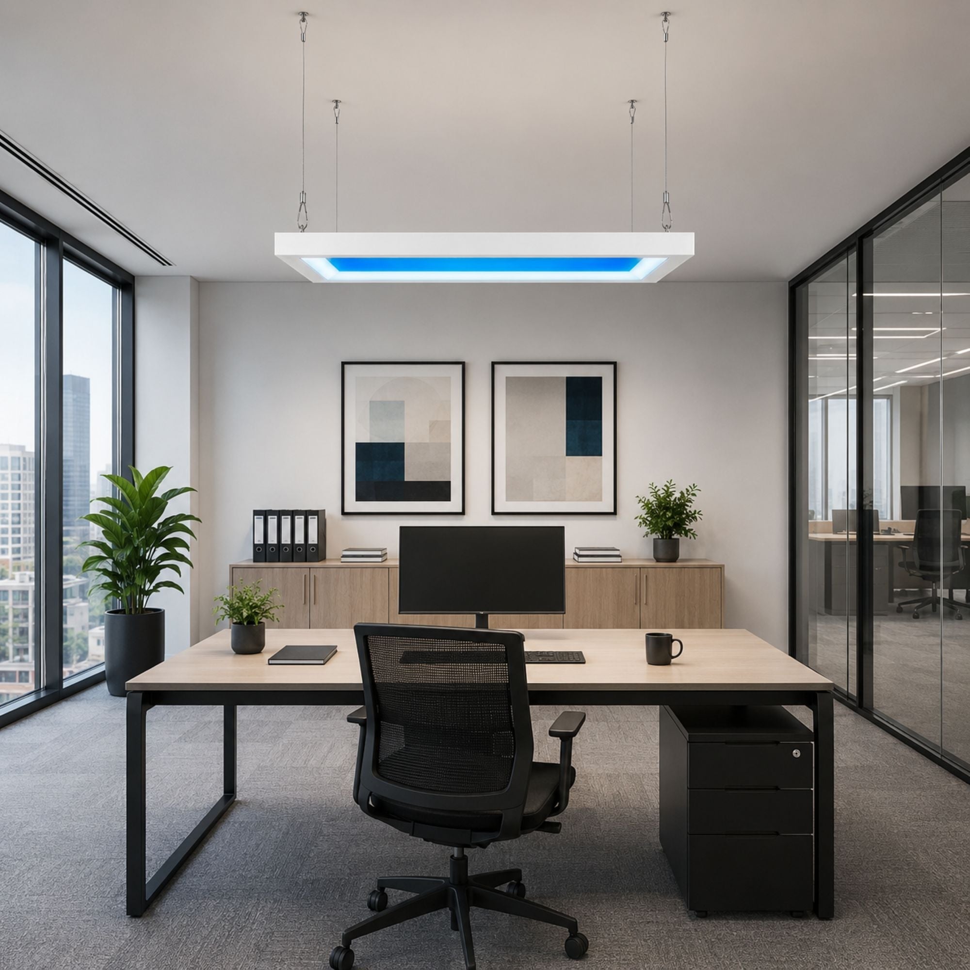 Marco para paneles LED Skylight "SKYWIN SR" - 60x30 - Superficie o suspensión