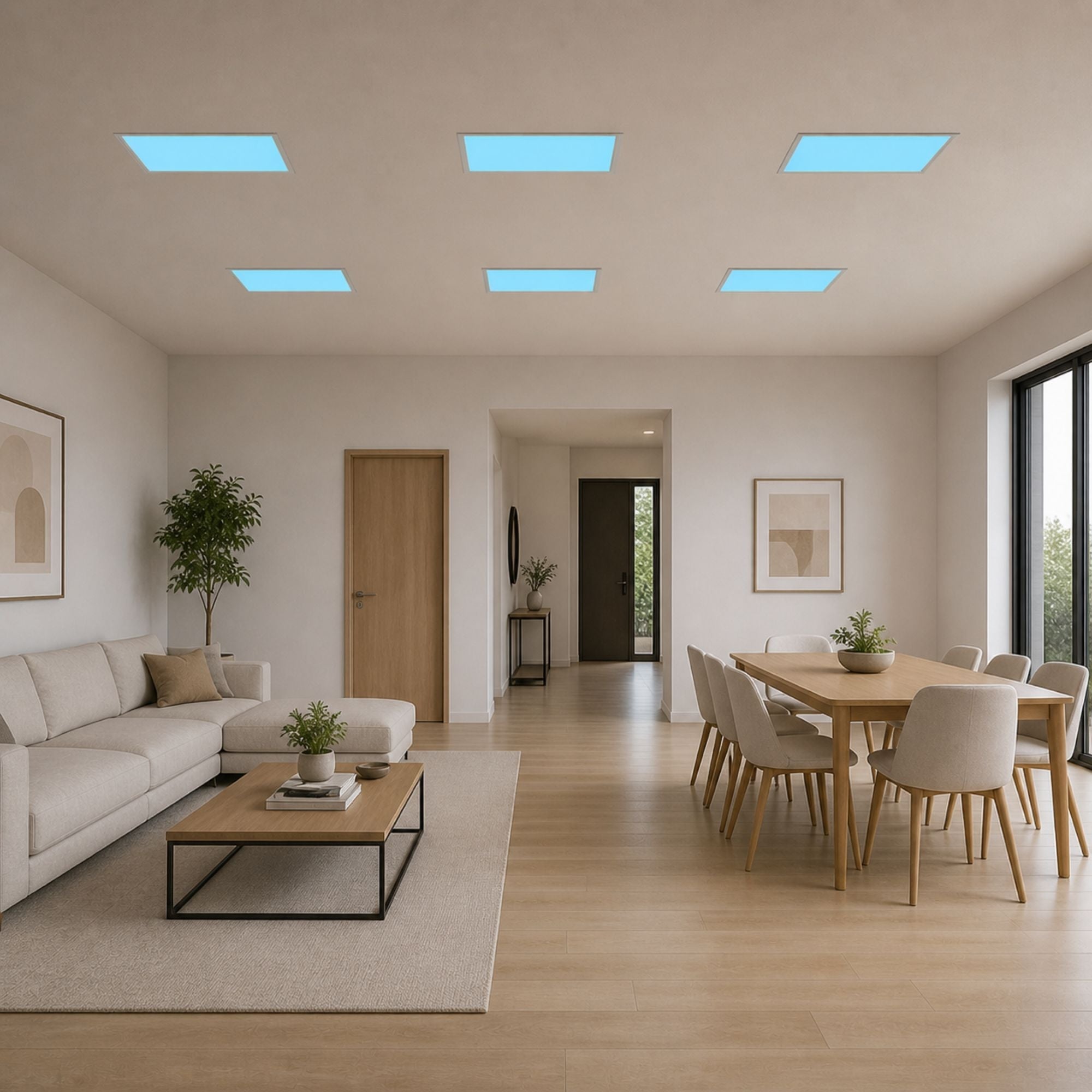 Panel Blue Skylight efecto cielo "SKYWIN SR SMART" - Slim - CCT - 45W - 60x30cm