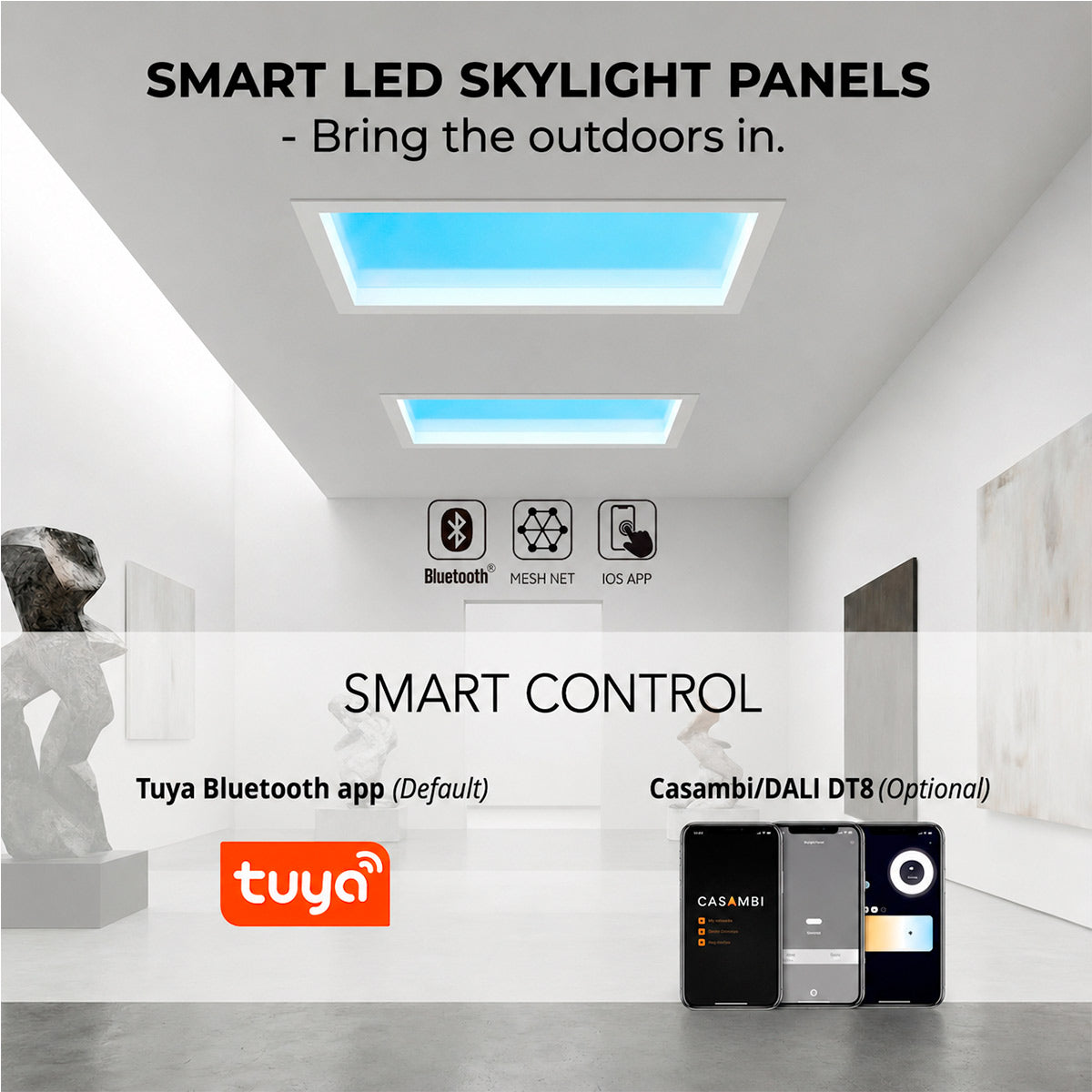 Panel Blue Skylight efecto cielo "SKYWIN SR SMART" - Slim - CCT - 45W - 60x30cm