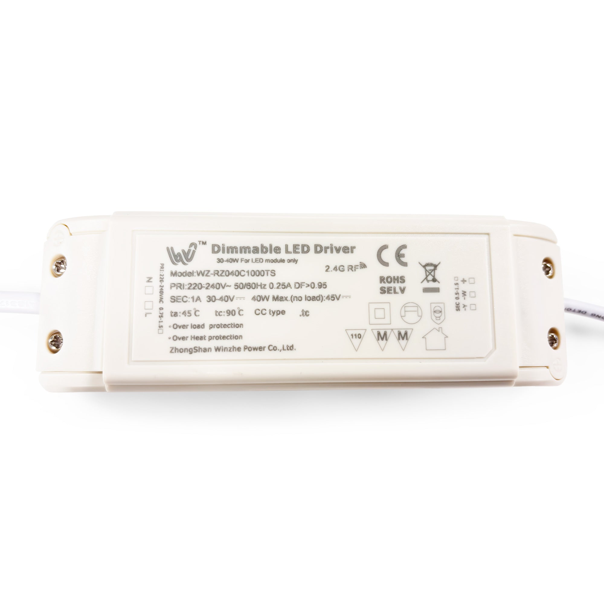 Pack de 4 paneles LED slim CCT regulable con mando - 60x60cm - 40W